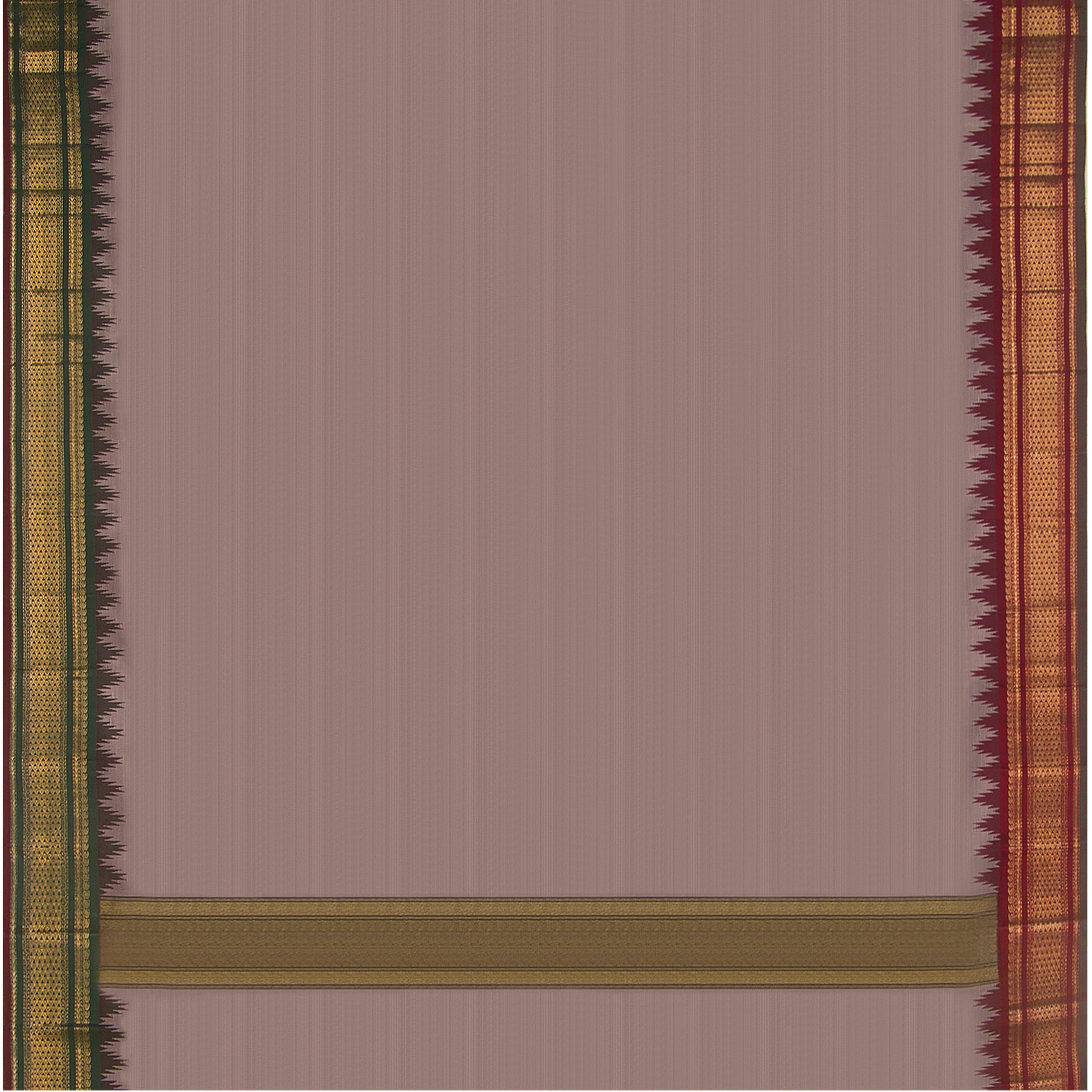 Kanakavalli Kanjivaram Silk Angavastram Set 23-611-HA001-13347 - Full View