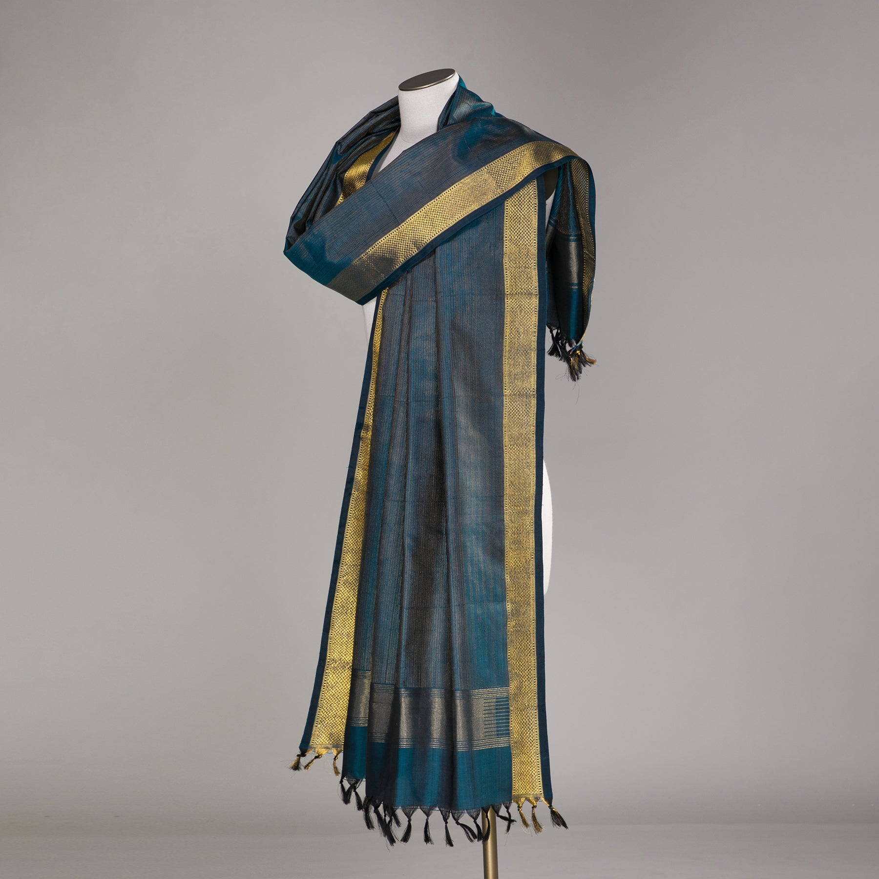 Kanakavalli Kanjivaram Silk Dupatta 23-611-HD001-11738 - Drape View