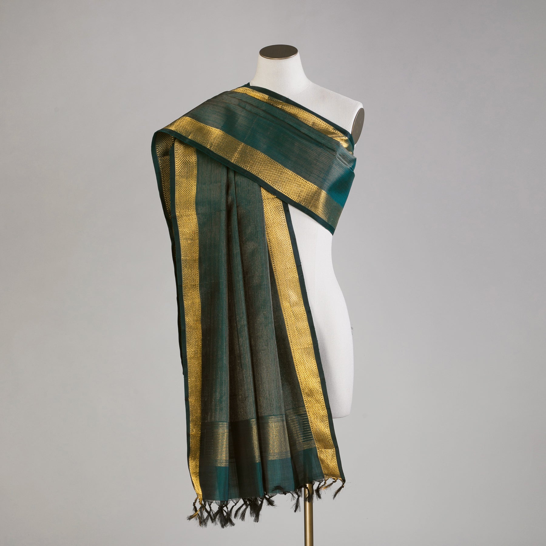Kanakavalli Kanjivaram Silk Dupatta 23-611-HD001-11756 - Drape View