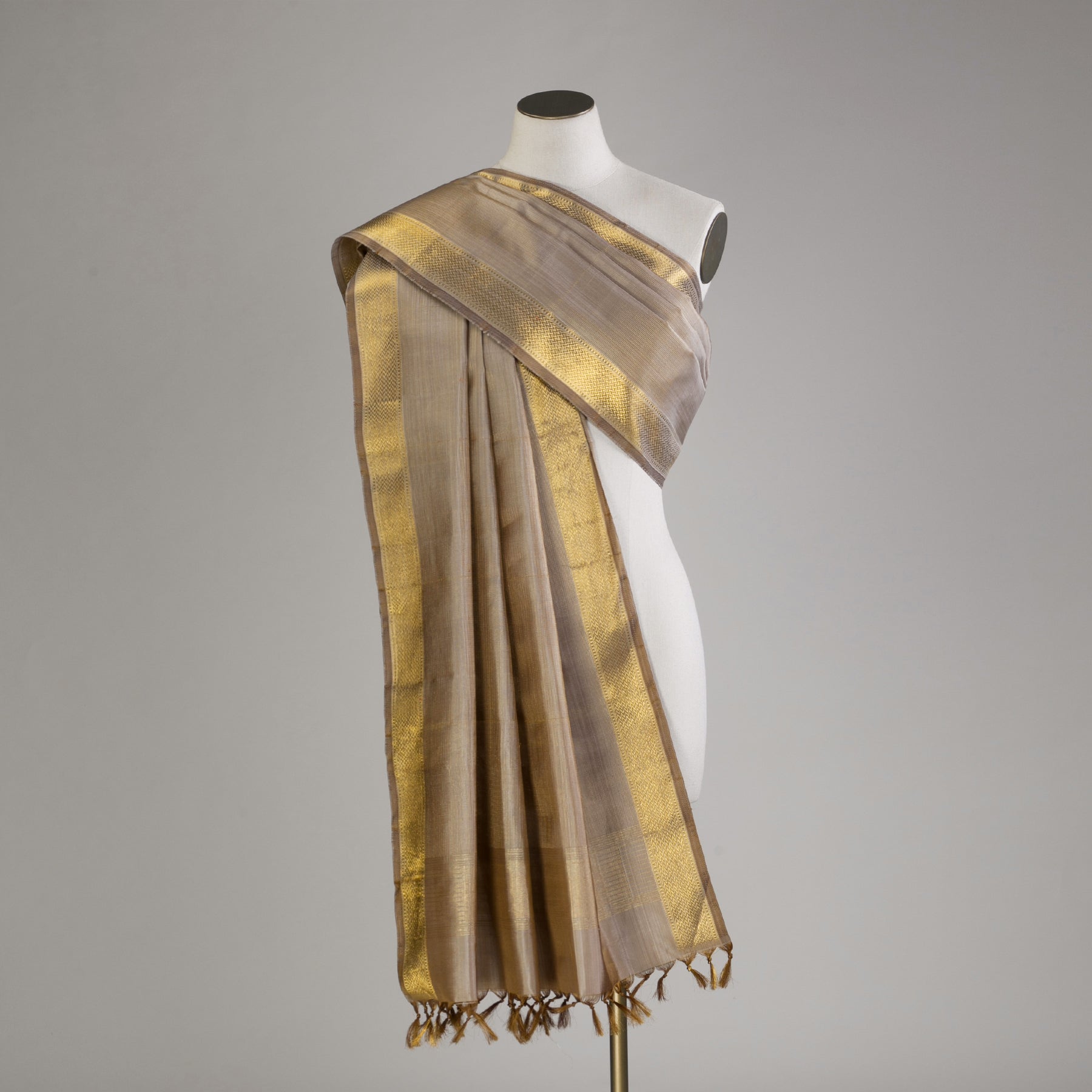 Kanakavalli Kanjivaram Silk Dupatta 23-611-HD001-11902 - Drape View