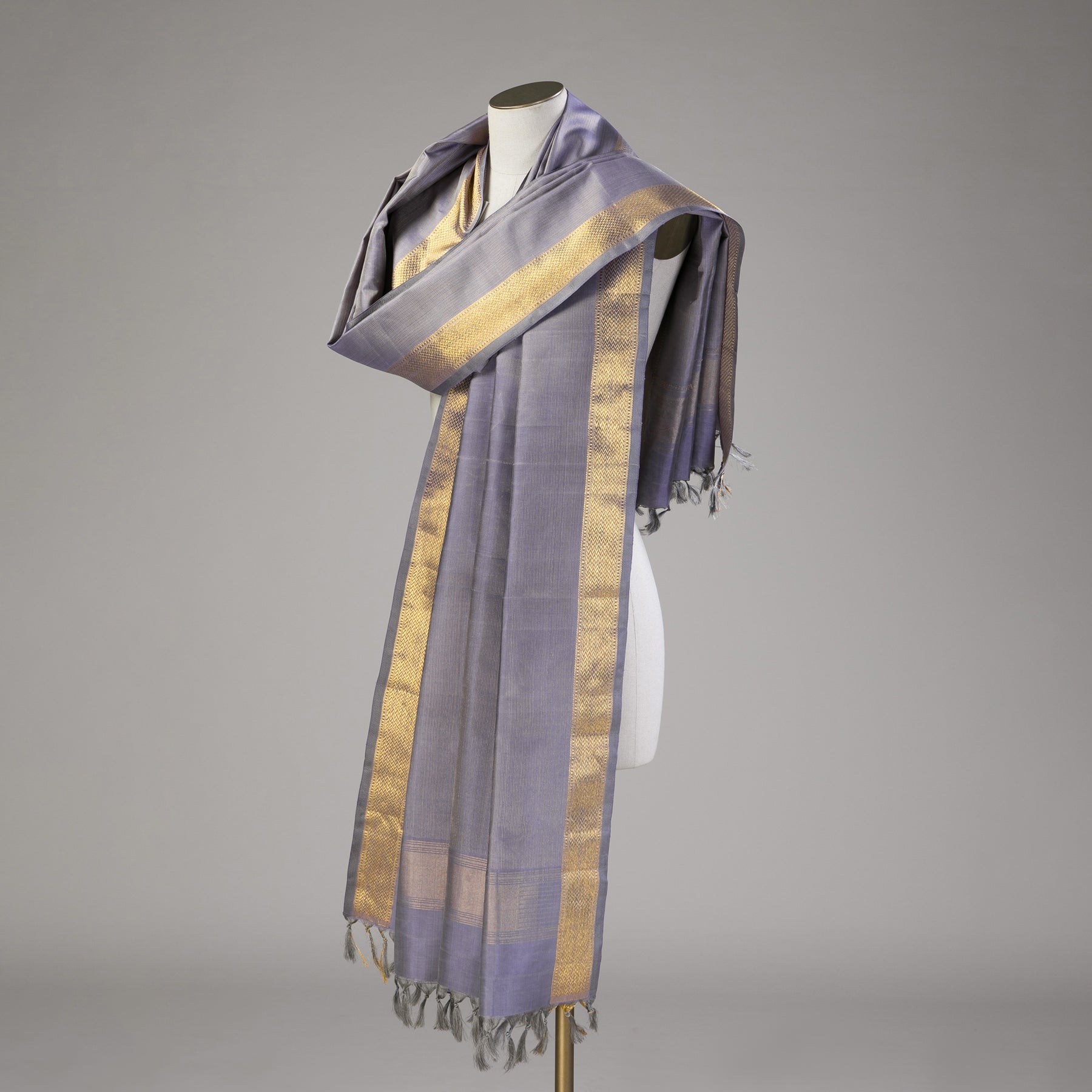 Kanakavalli Kanjivaram Silk Dupatta 23-611-HD001-13330 - Drape View