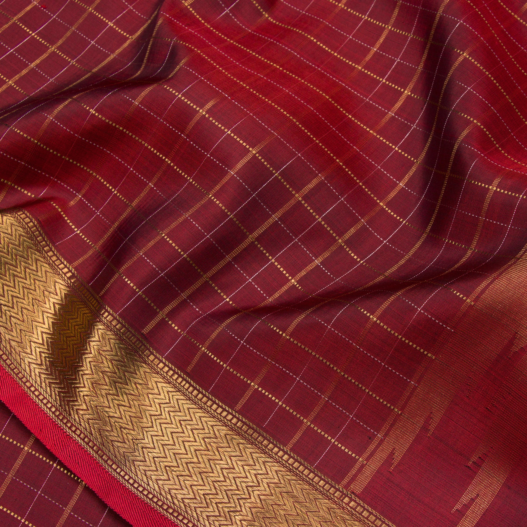 Kanakavalli Kanjivaram Silk Dupatta 23-611-HD001-14043 - Fabric View
