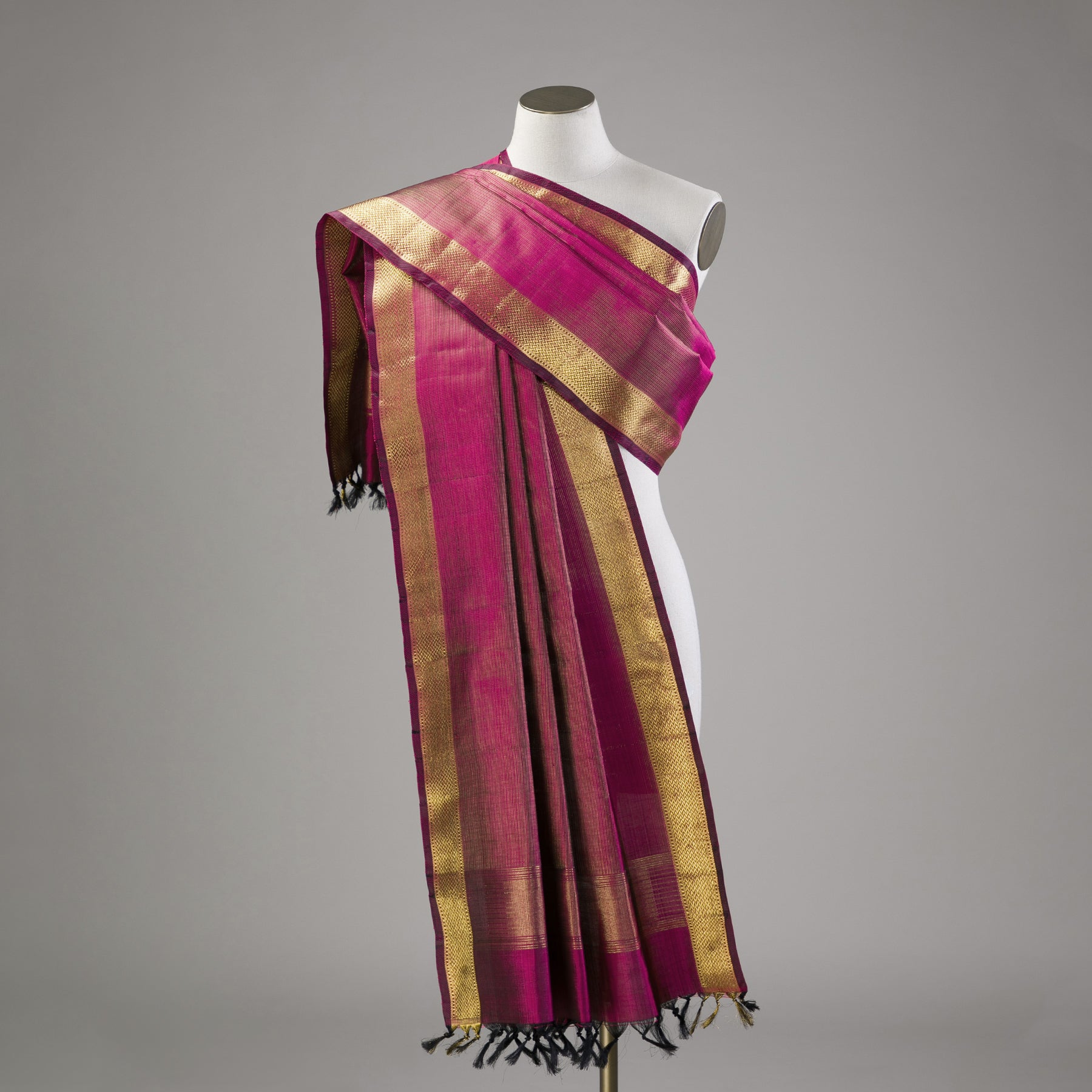 Kanakavalli Kanjivaram Silk Dupatta 23-611-HD001-14475 - Drape View