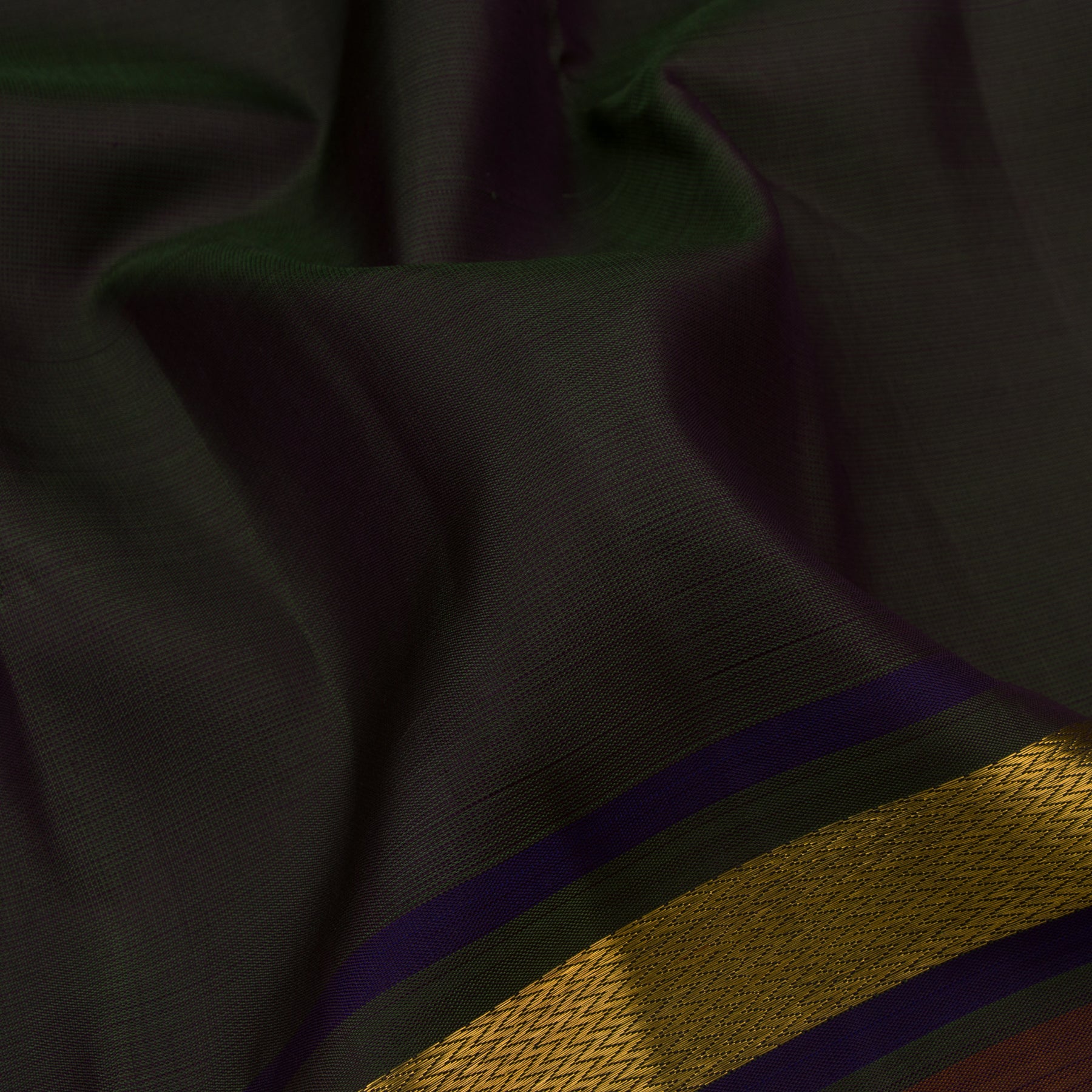 Kanakavalli Kanjivaram Silk Sari 23-611-HS001-00018 - Fabric View