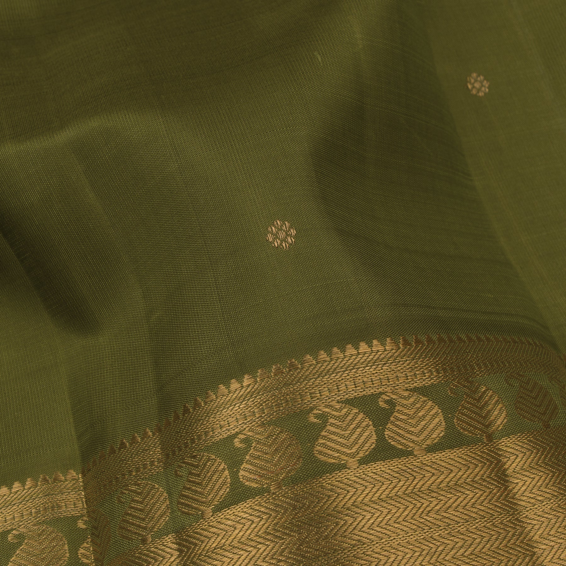Kanakavalli Kanjivaram Silk Sari 23-611-HS001-01259 - Fabric View