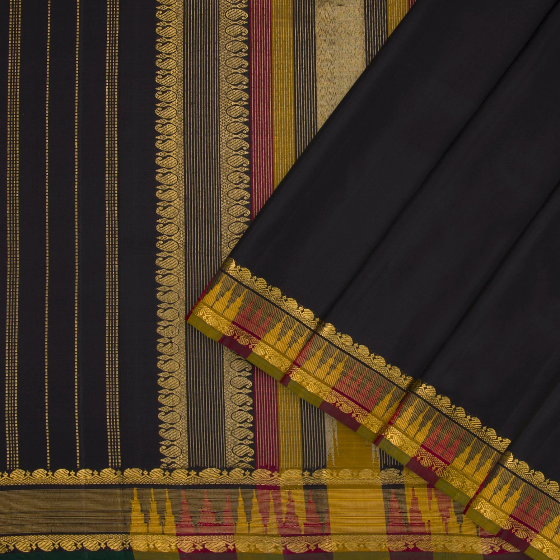 Kanakavalli Kanjivaram Silk Sari 23-611-HS001-04551 - Cover View