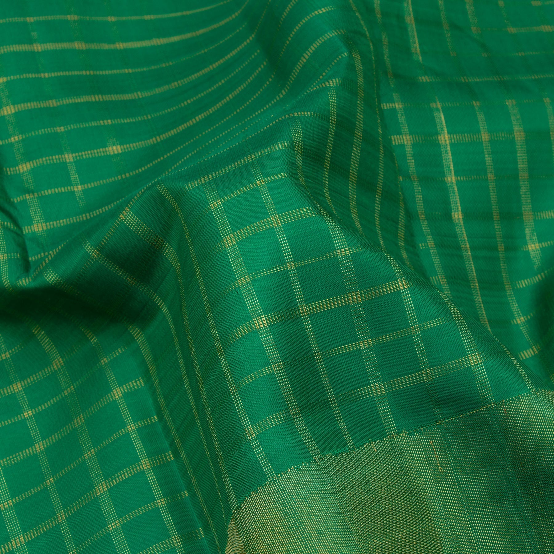Kanakavalli Kanjivaram Silk Sari 23-611-HS001-06166 - Fabric View