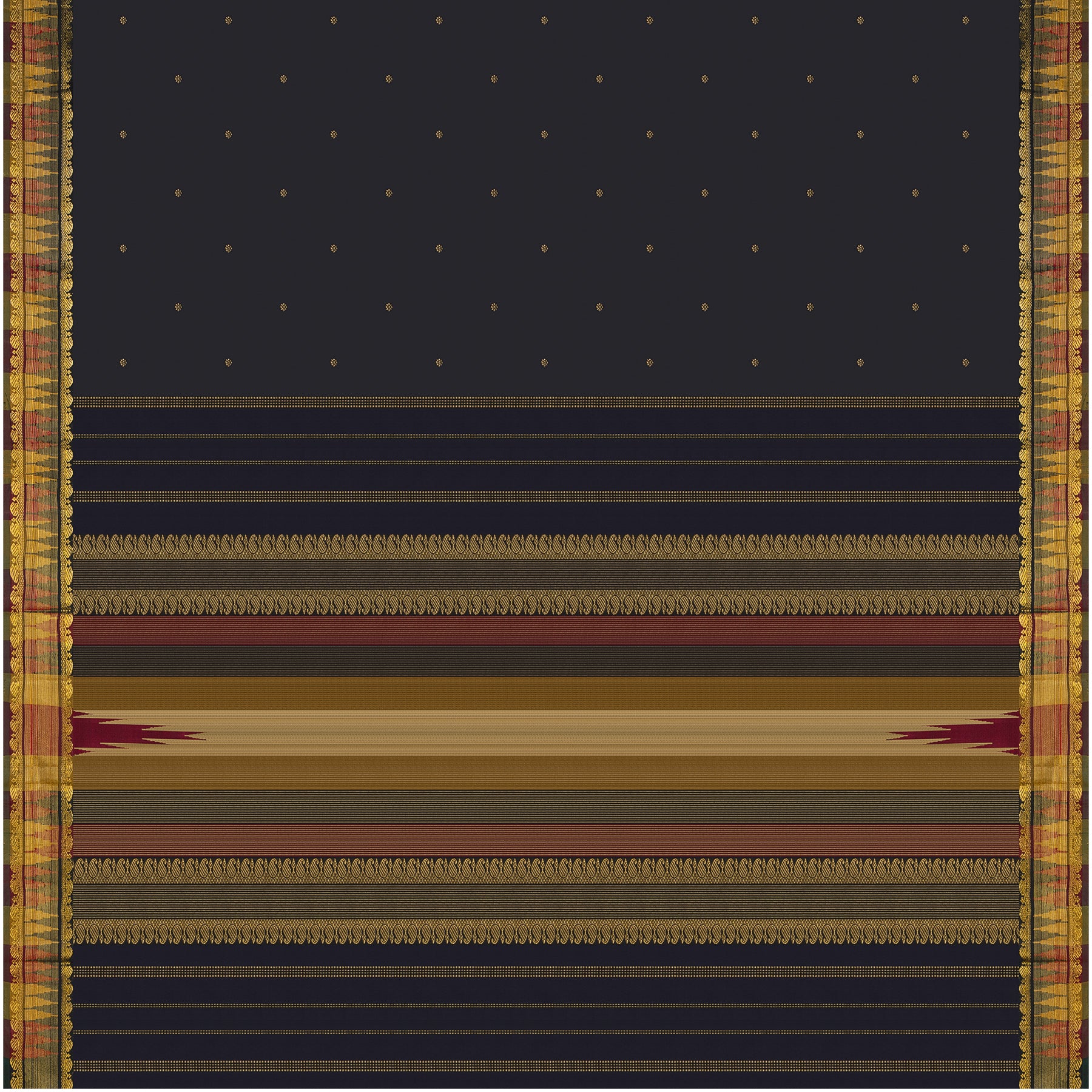 Kanakavalli Kanjivaram Silk Sari 23-611-HS001-09156 - Full View