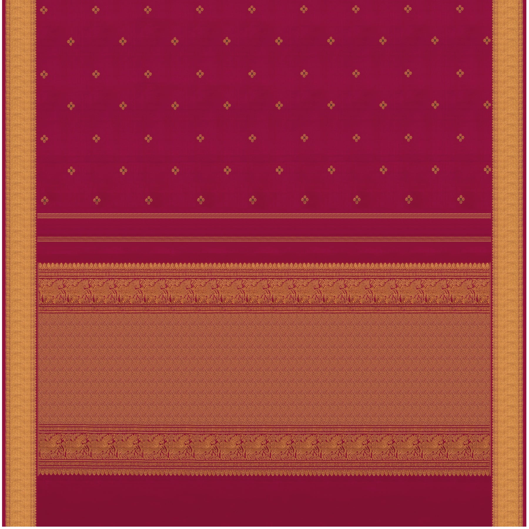 Kanakavalli Kanjivaram Silk Sari 23-611-HS001-13293 - Full View