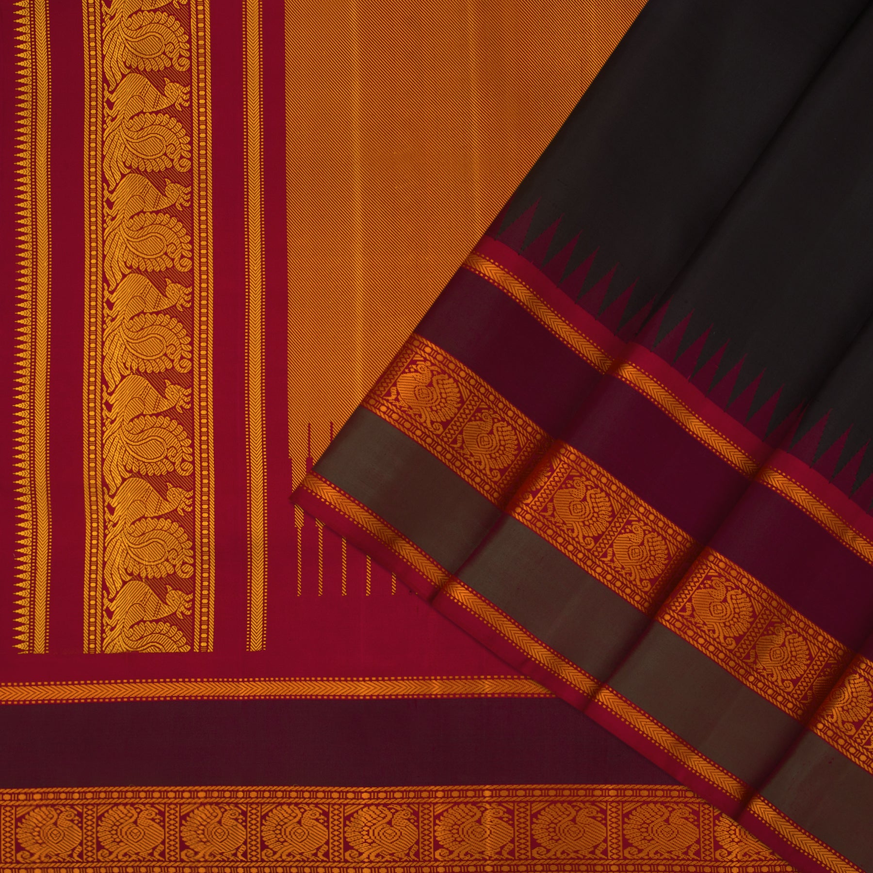Kanakavalli Kanjivaram Silk Sari 23-613-HS001-01426 - Cover View