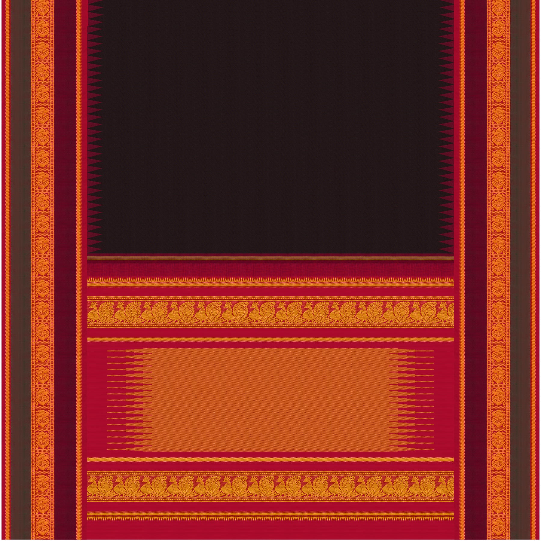 Kanakavalli Kanjivaram Silk Sari 23-613-HS001-02210 - Full View