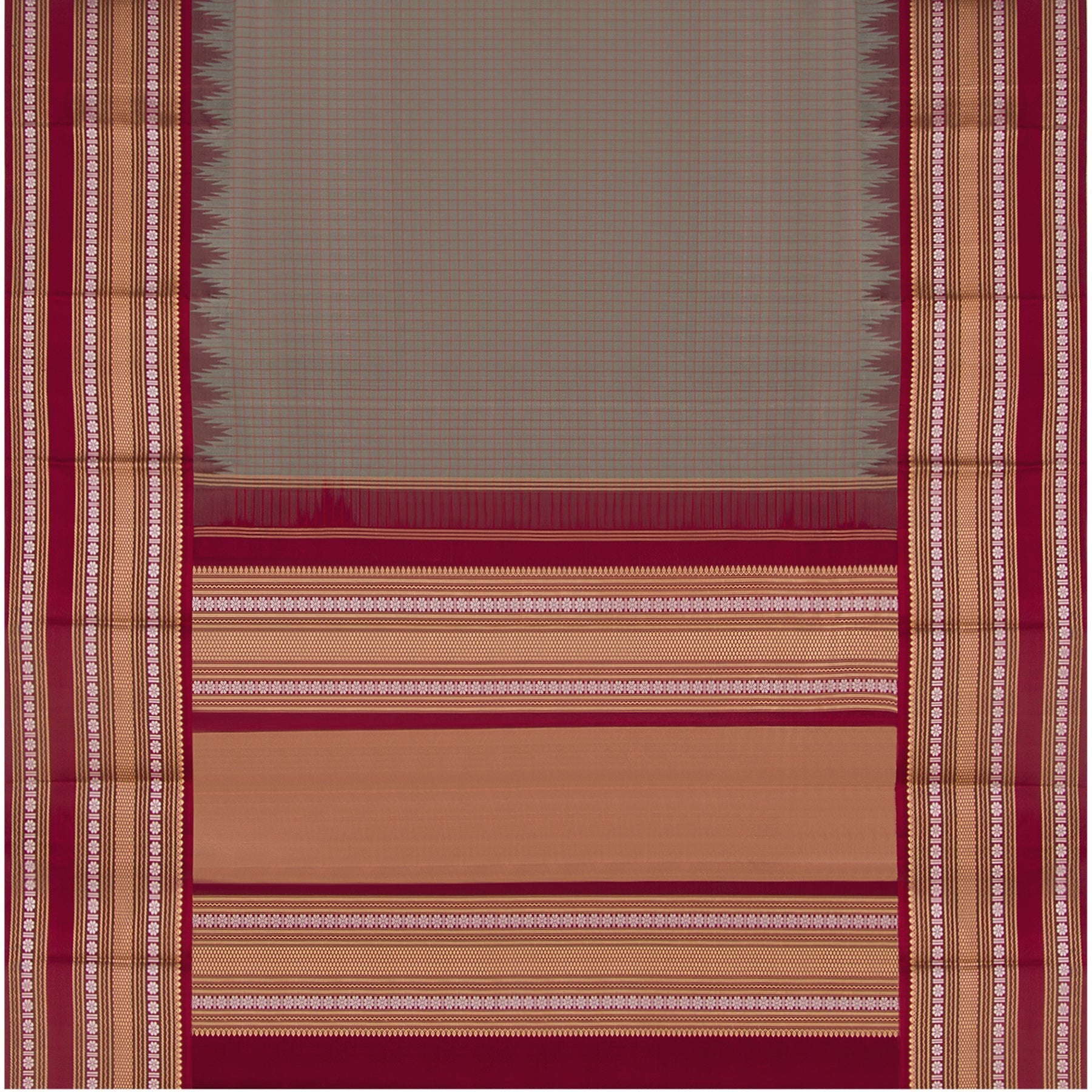 Kanakavalli Kanjivaram Silk Sari 23-613-HS001-02212 - Full View