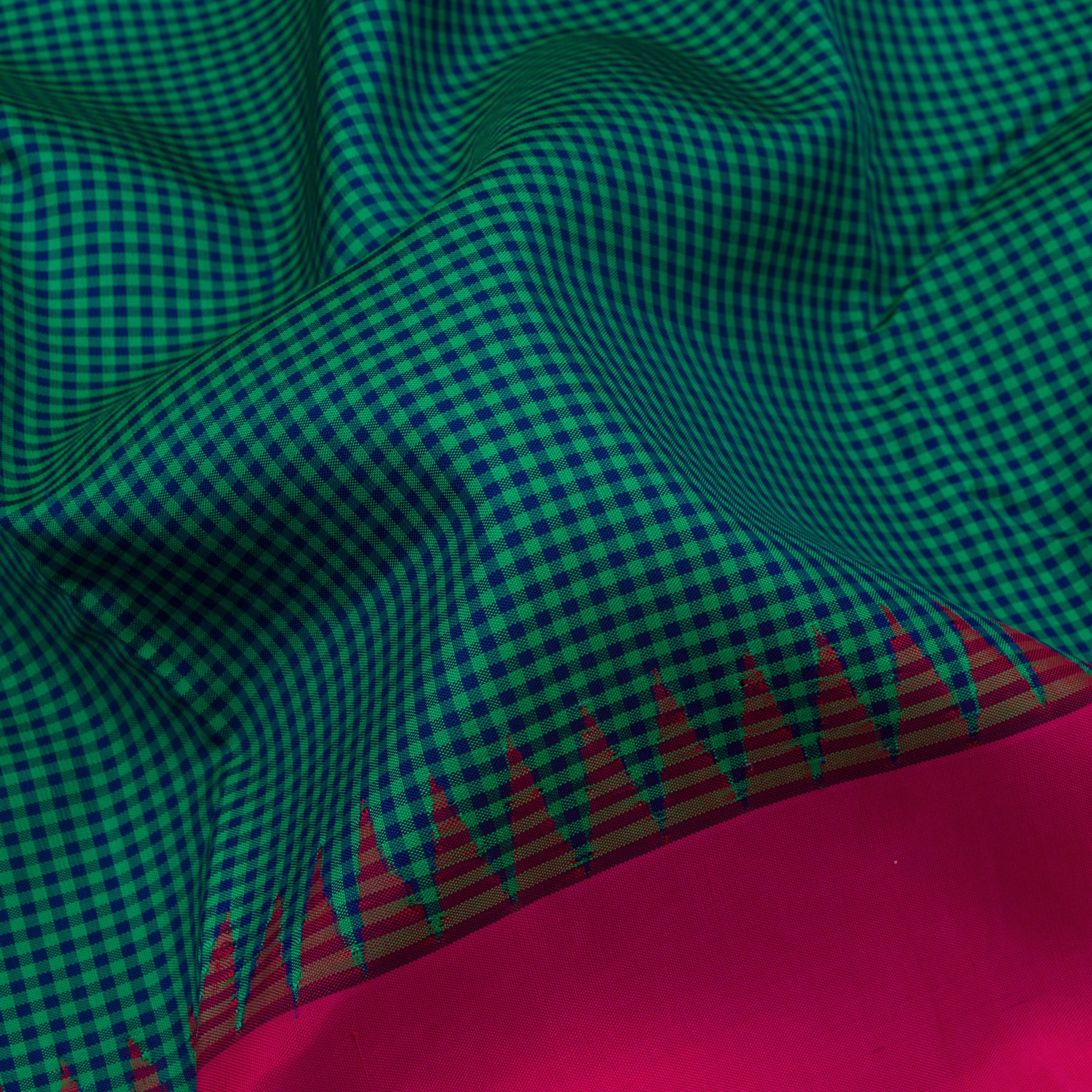 Kanakavalli Kanjivaram Silk Sari 23-613-HS001-02234 - Fabric View
