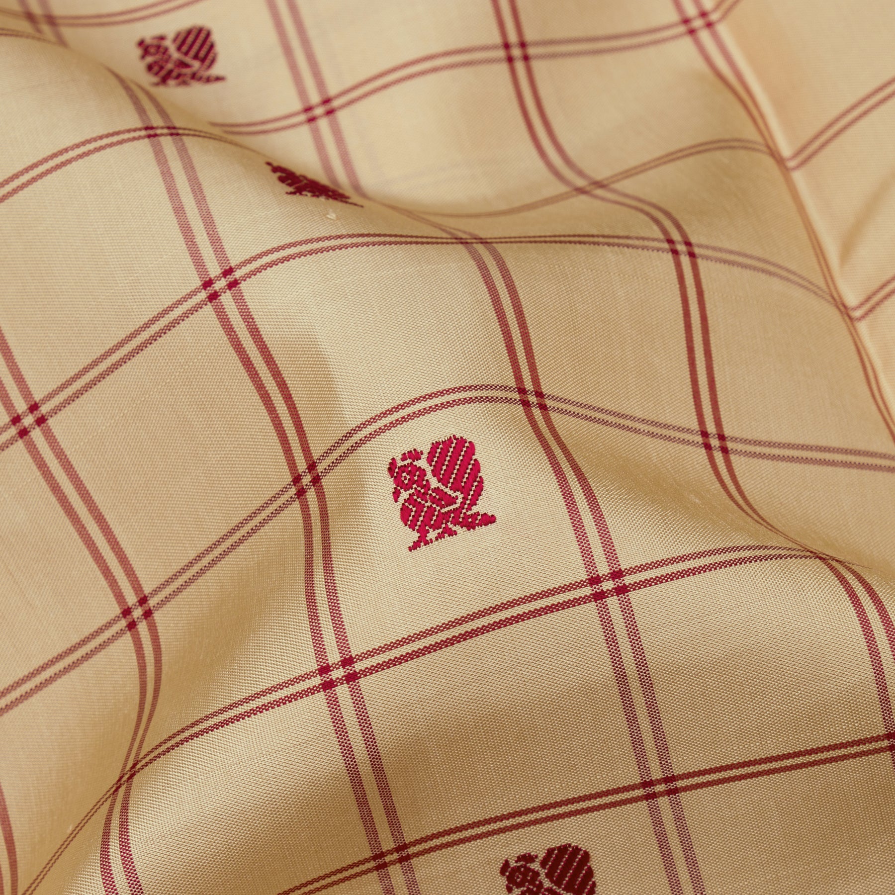 Kanakavalli Kanjivaram Silk Sari 23-613-HS001-08432 - Fabric View