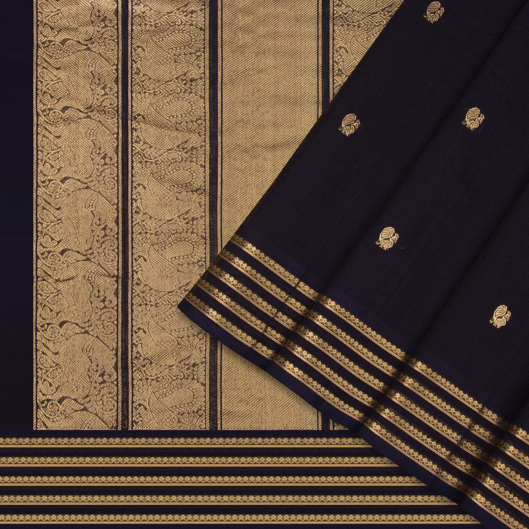 Kanakavalli Kanchi Cotton Sari 23-613-HS003-03399 - Cover View