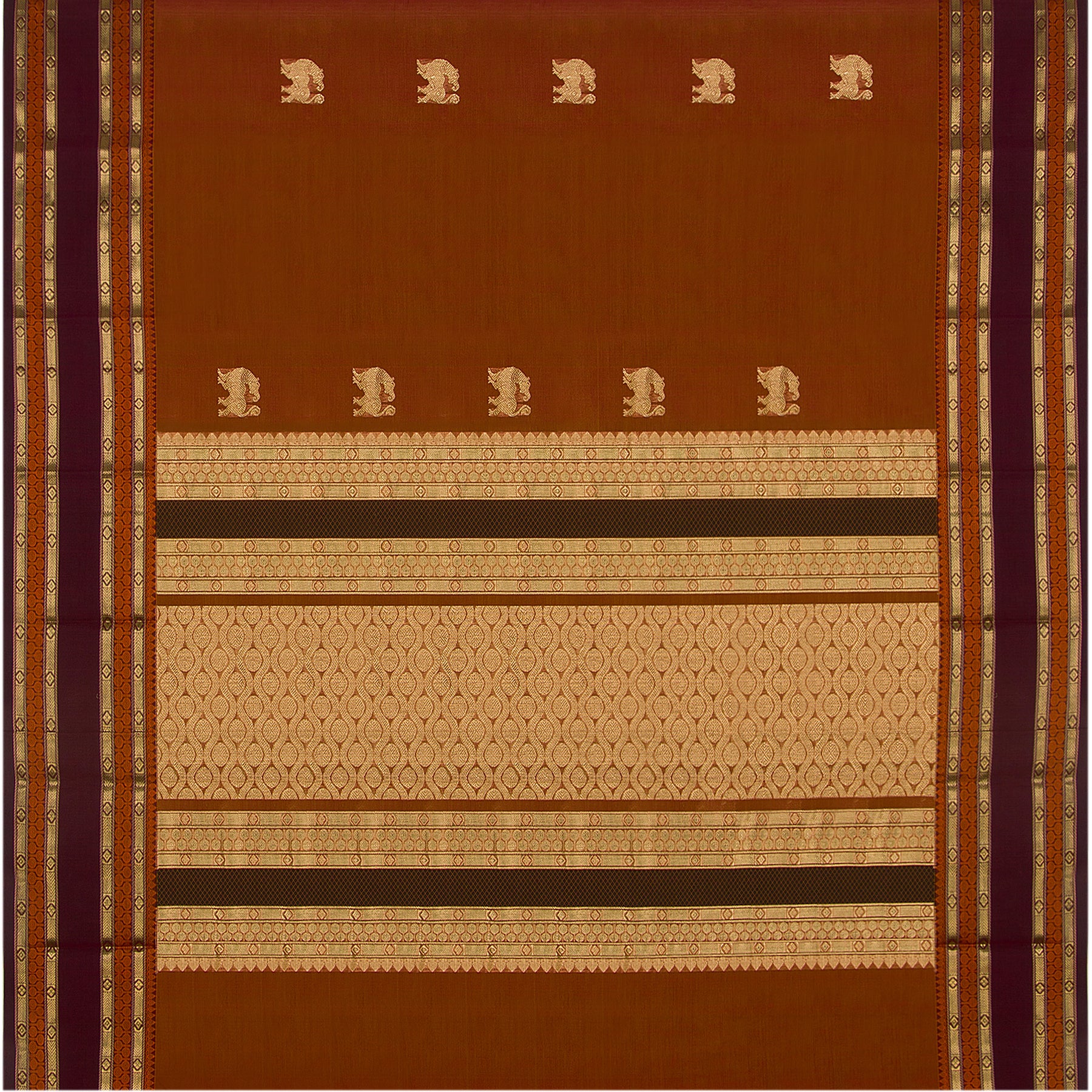 Kanakavalli Kanchi Cotton Sari 23-613-HS003-03452 - Full View
