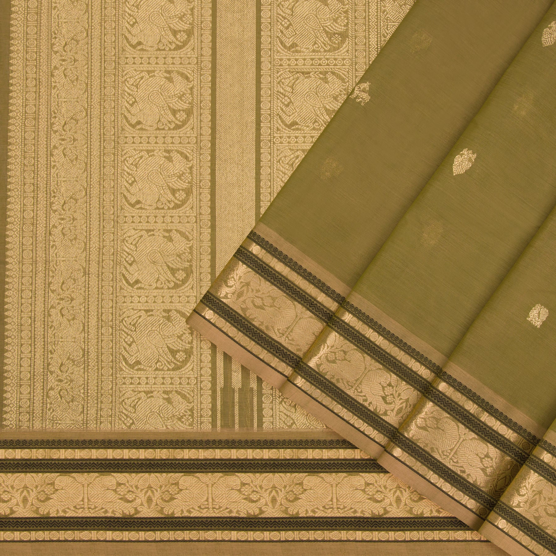 Kanakavalli Kanchi Cotton Sari 23-613-HS003-03466 - Cover View
