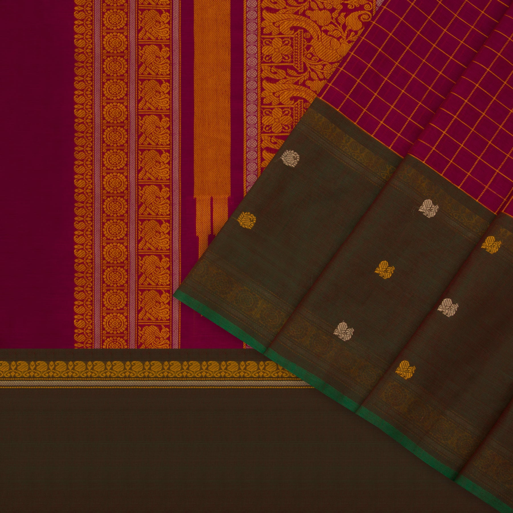 Kanakavalli Kanchi Cotton Sari 23-613-HS003-08549 - Cover View