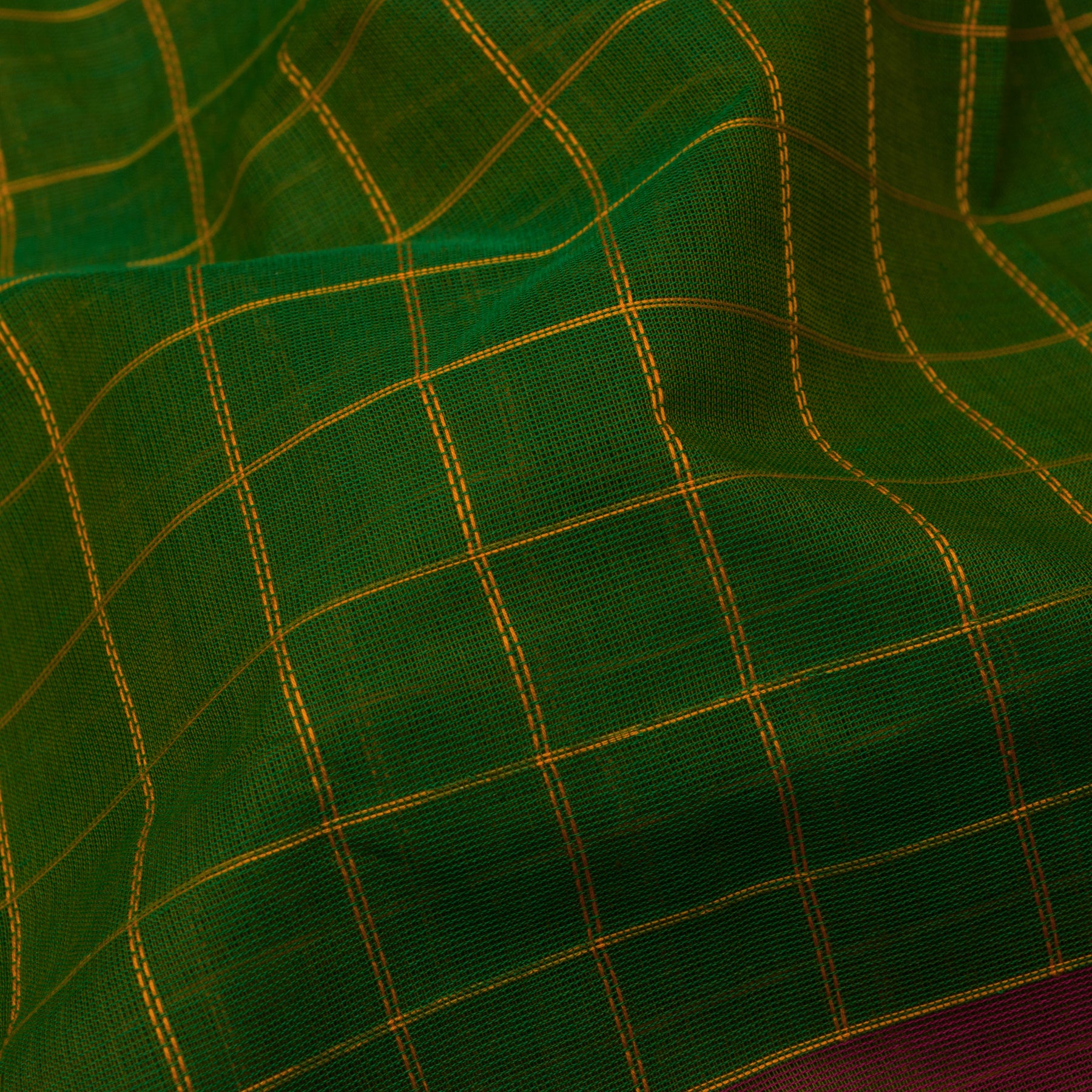 Kanakavalli Kanchi Cotton Sari 23-613-HS003-08615 - Fabric View