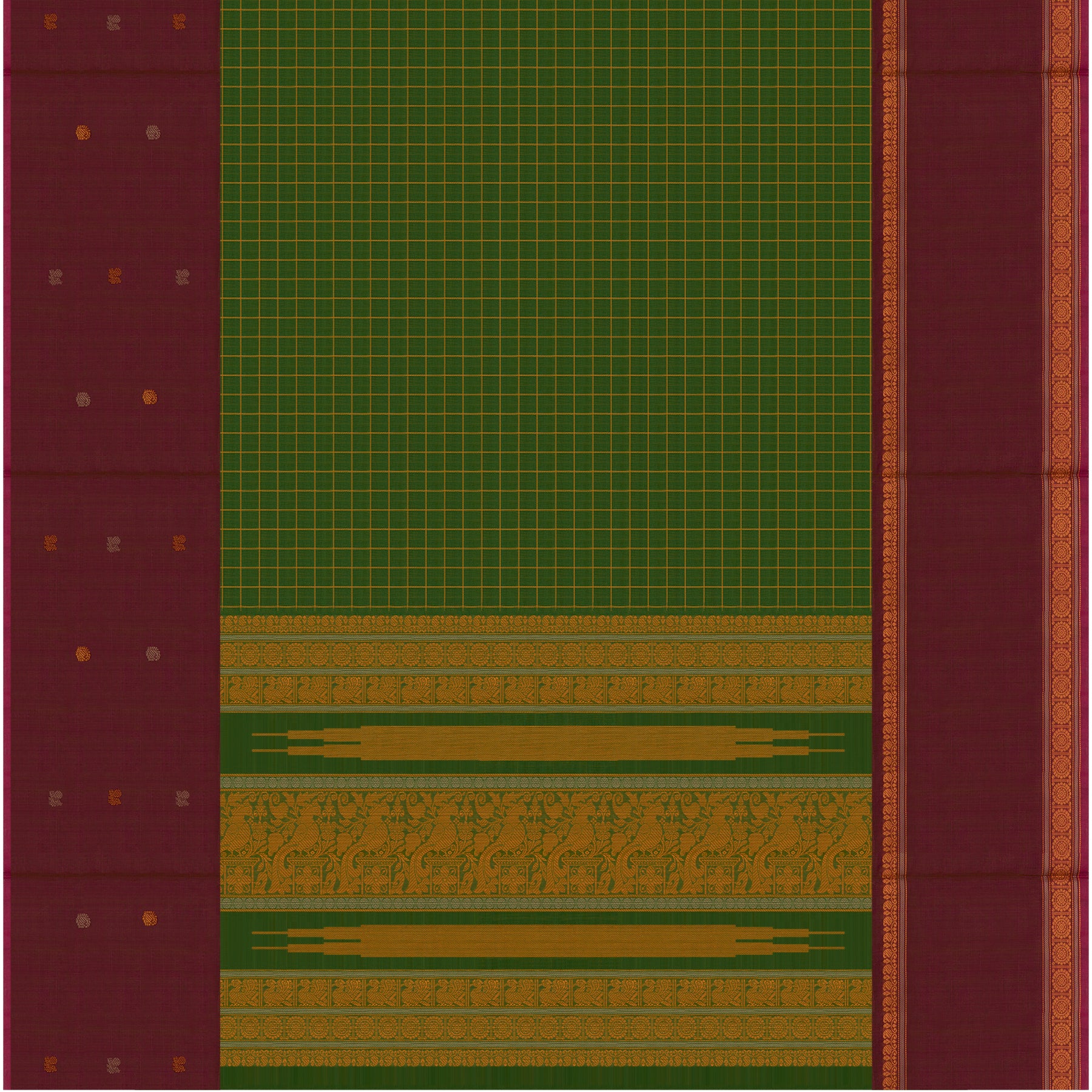 Kanakavalli Kanchi Cotton Sari 23-613-HS003-08615 - Full View