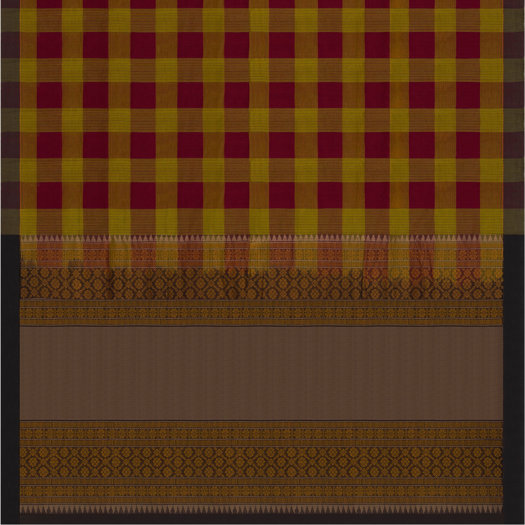 Kanakavalli Kanchi Cotton Sari 23-613-HS003-09454 - Full View