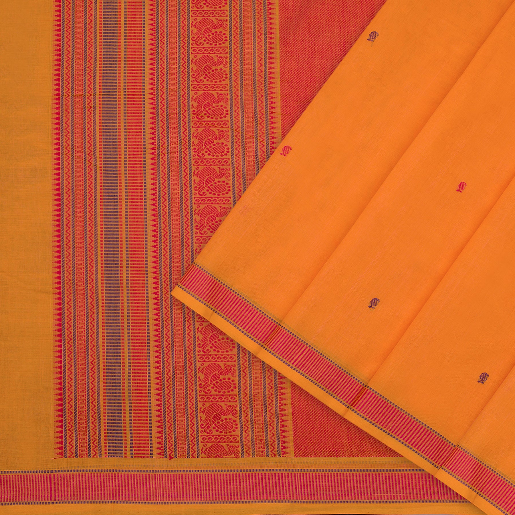 Kanakavalli Kanchi Cotton Sari 23-613-HS003-09484 - Cover View