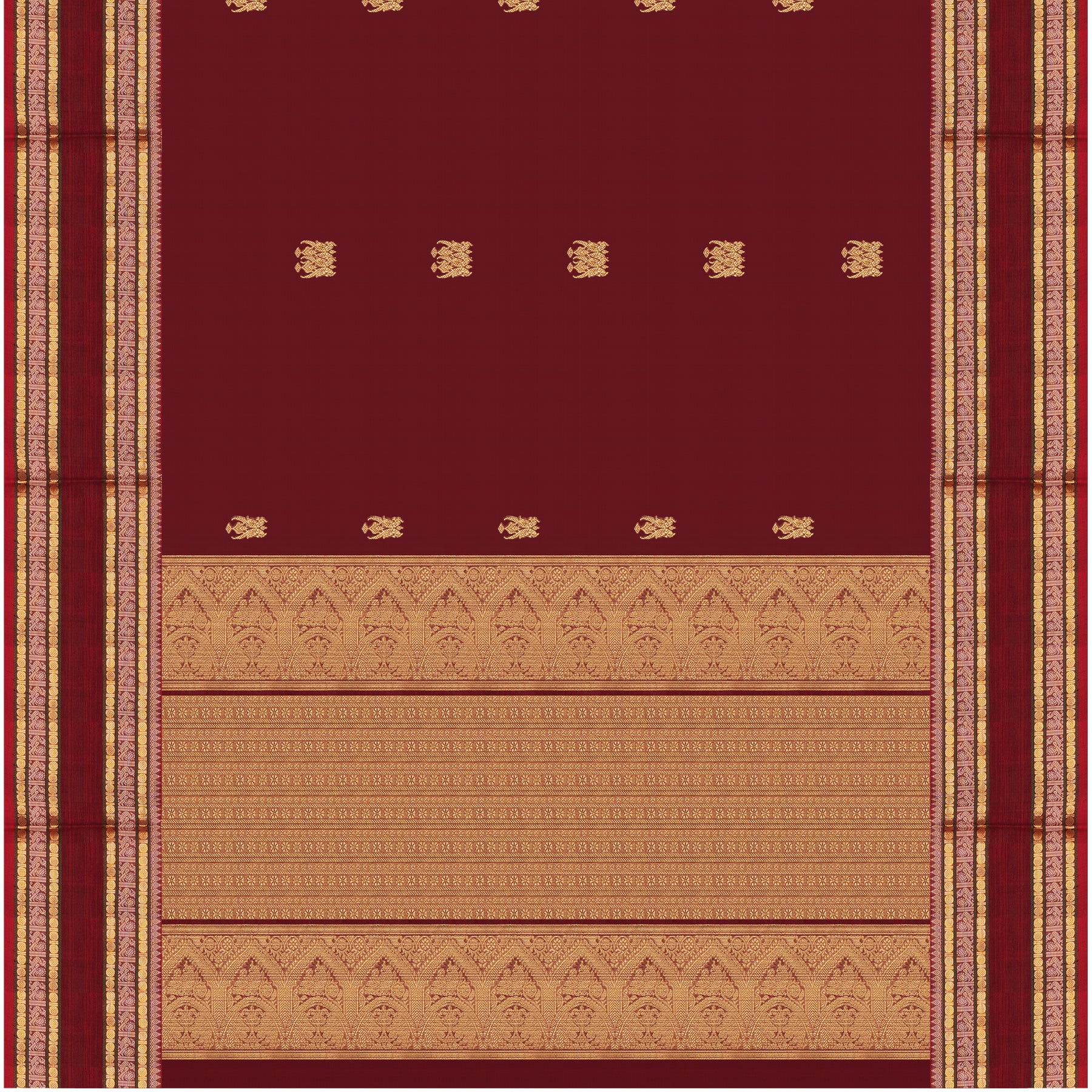 Kanakavalli Silk/Cotton Sari 23-613-HS005-14211 - Full View