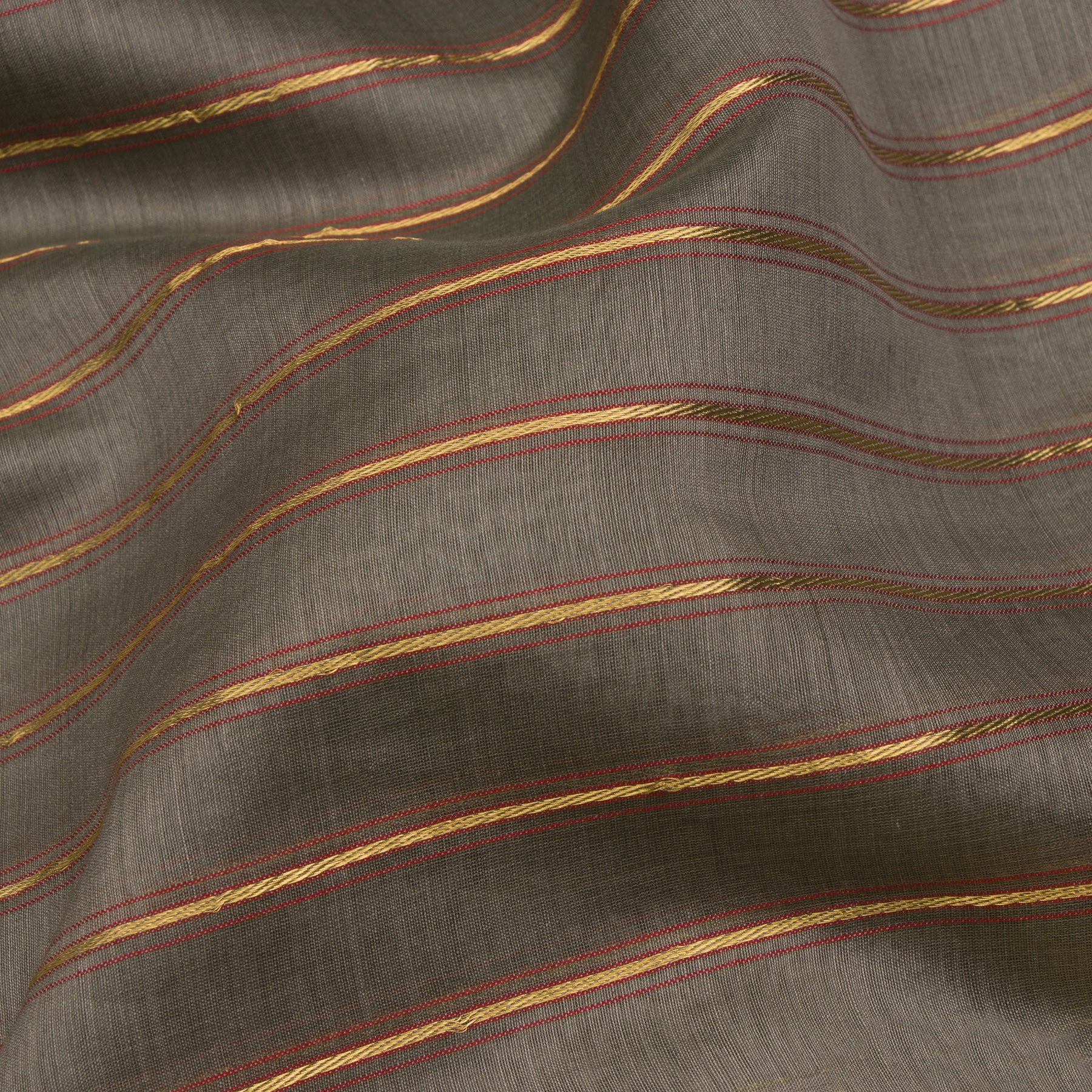 Pradeep Pillai Chanderi Silk /Cotton Sari 24-008-HS002-00646 - Fabric View