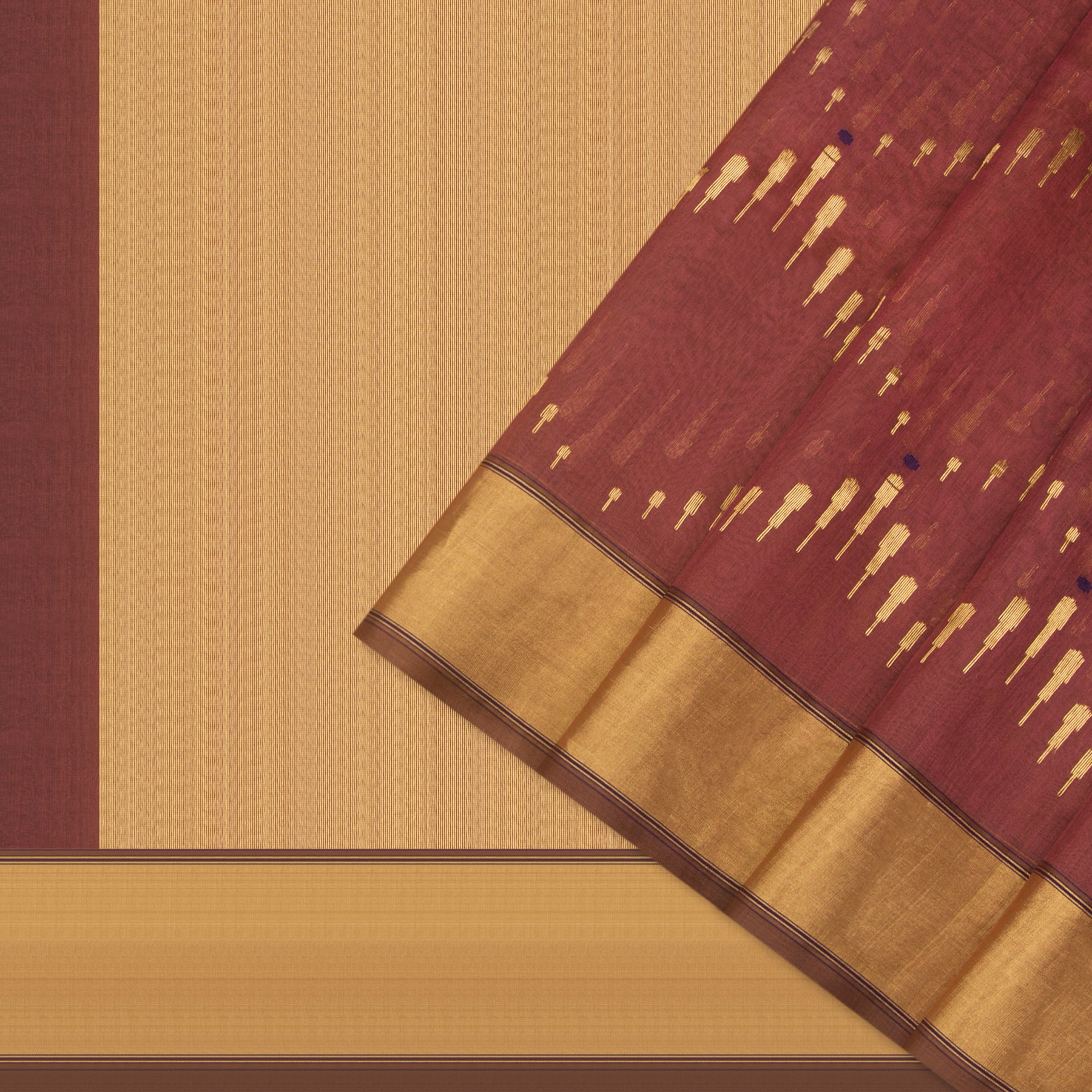 Pradeep Pillai Chanderi Silk Sari 25-008-HS002-00426 - Cover View