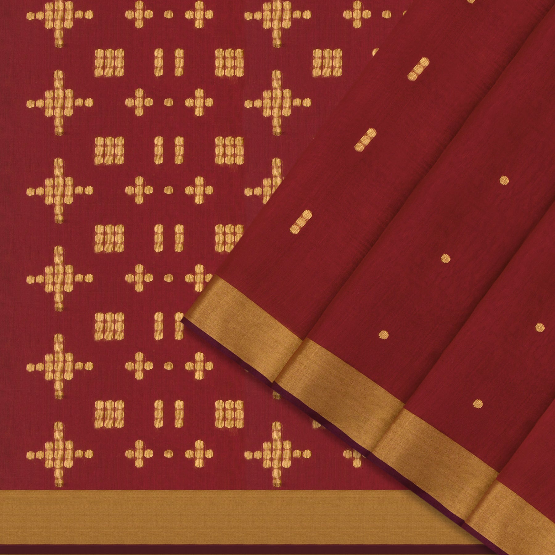Pradeep Pillai Chanderi Silk Sari 24-008-HS002-00747 - Cover View