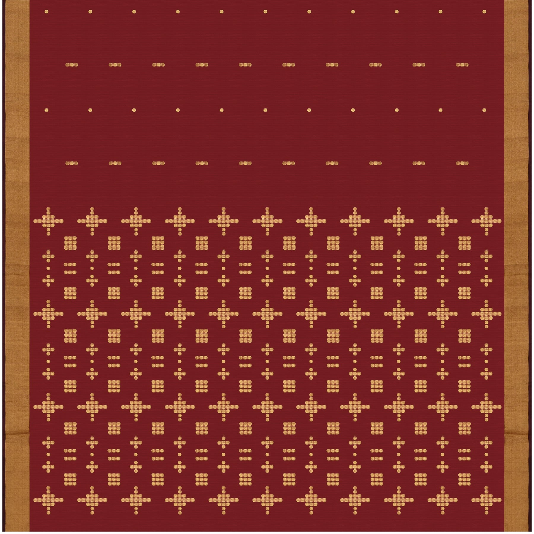 Pradeep Pillai Chanderi Silk Sari 24-008-HS002-00747 - Full View
