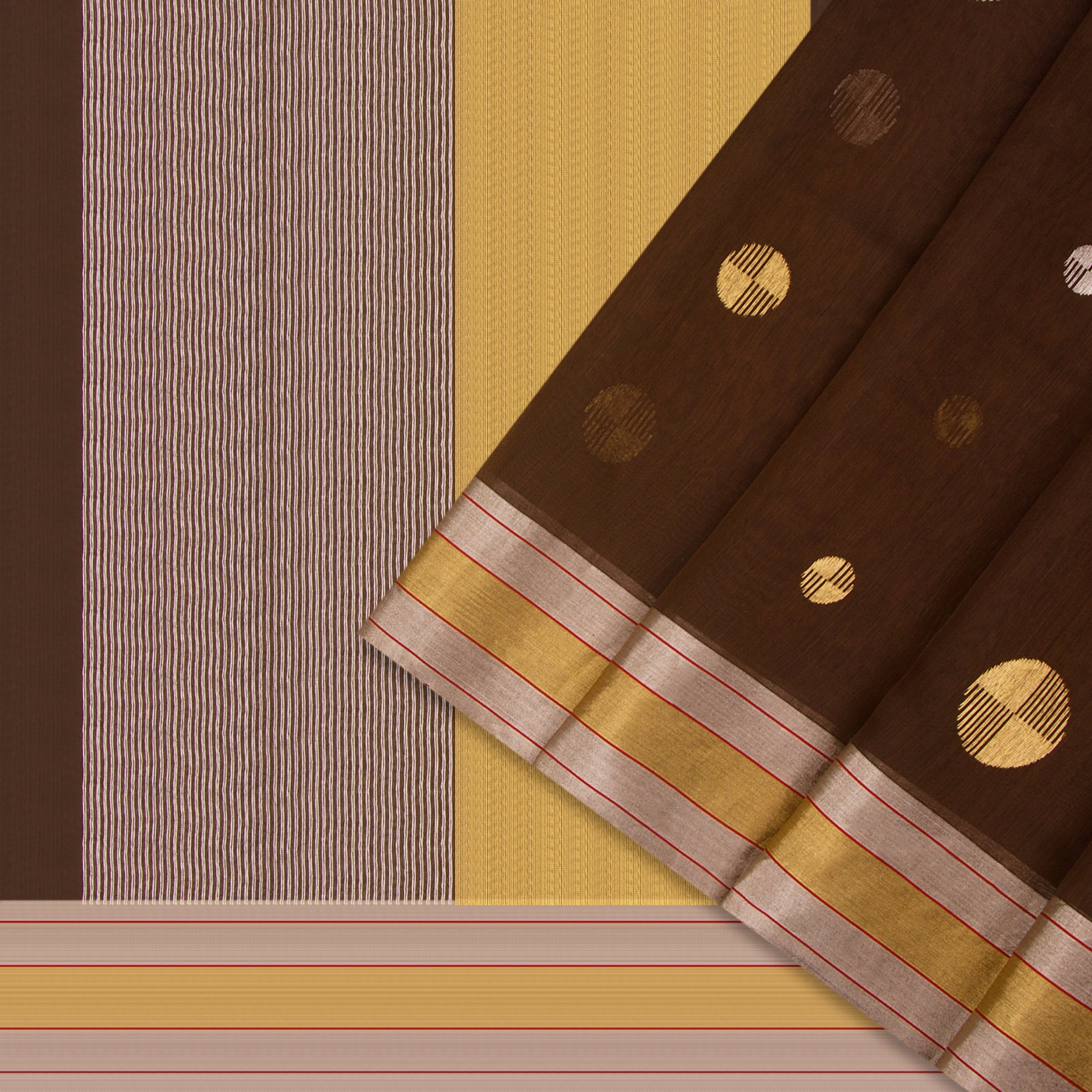 Pradeep Pillai Chanderi Silk Sari 24-008-HS002-00748 - Cover View