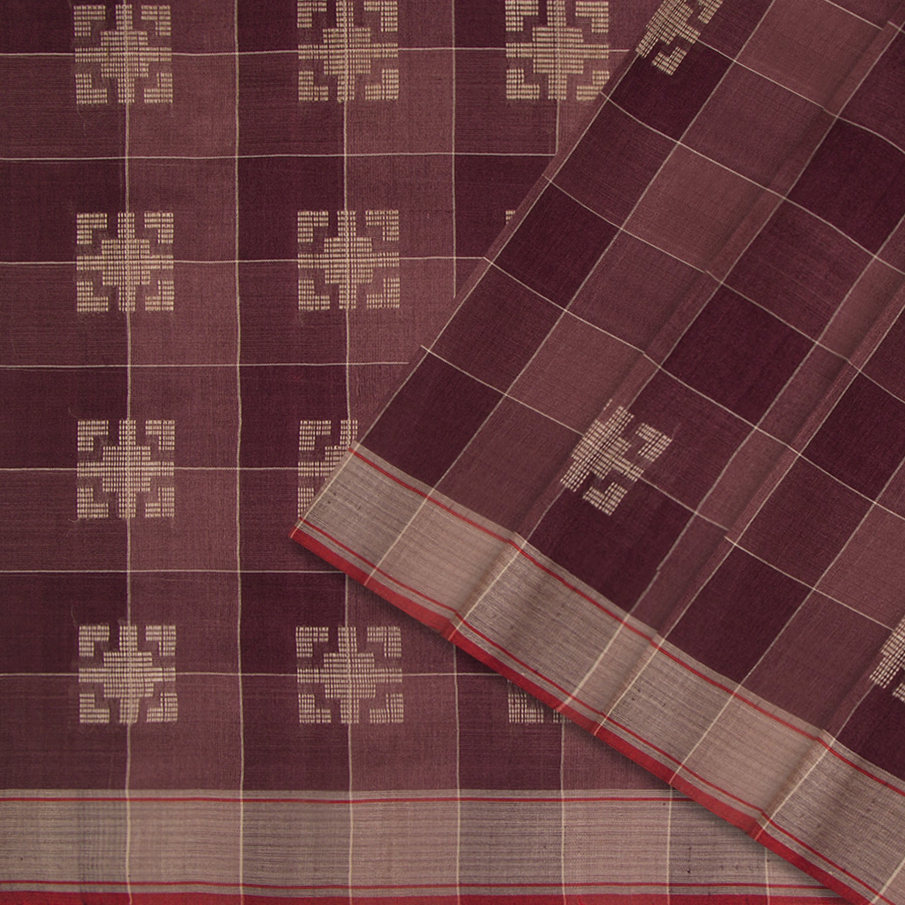 Pradeep Pillai Tussore Silk Sari 24-008-HS002-00825 - Cover View
