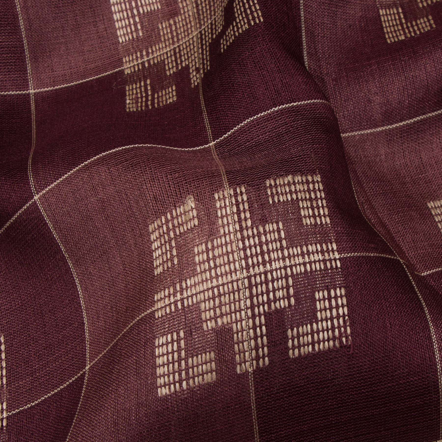 Pradeep Pillai Tussore Silk Sari 24-008-HS002-00825 - Fabric View