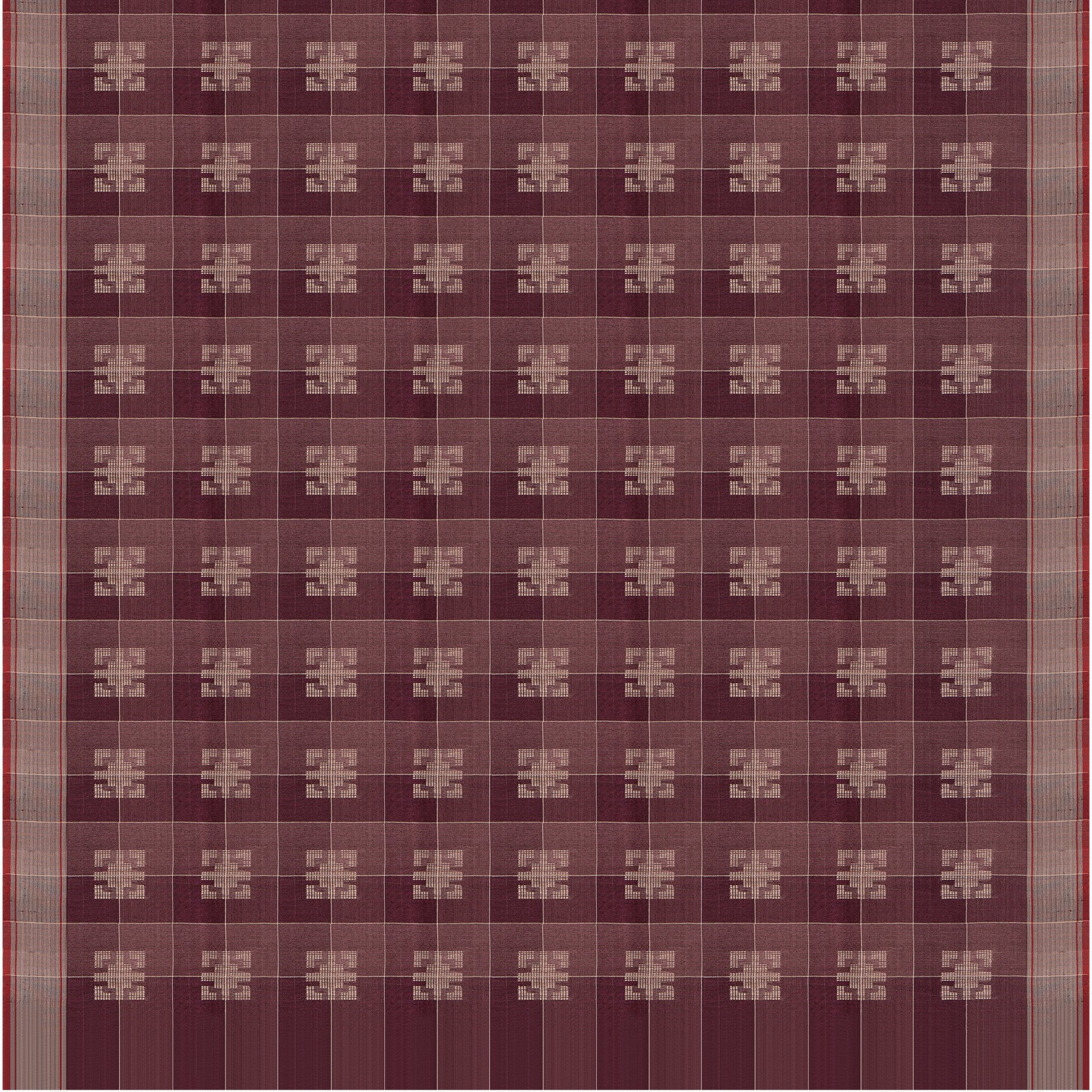 Pradeep Pillai Tussore Silk Sari 24-008-HS002-00825 - Full View