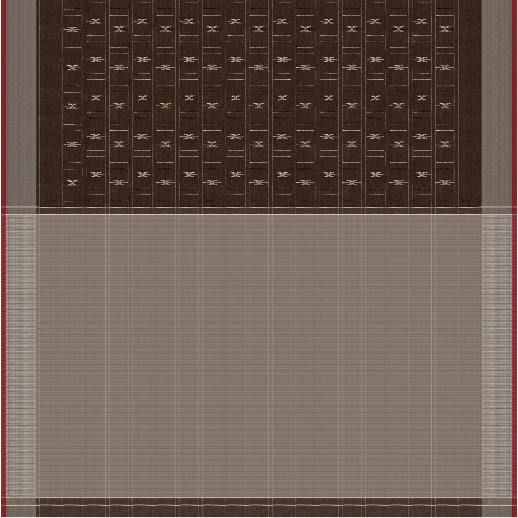 Pradeep Pillai Linen/Cotton Sari 24-008-HS004-00830 - Full View