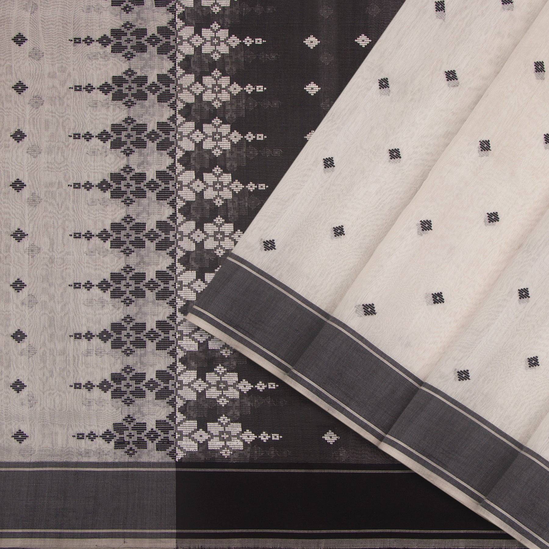 Pradeep Pillai Chanderi Silk /Cotton Sari 24-008-HS005-00295 - Cover View