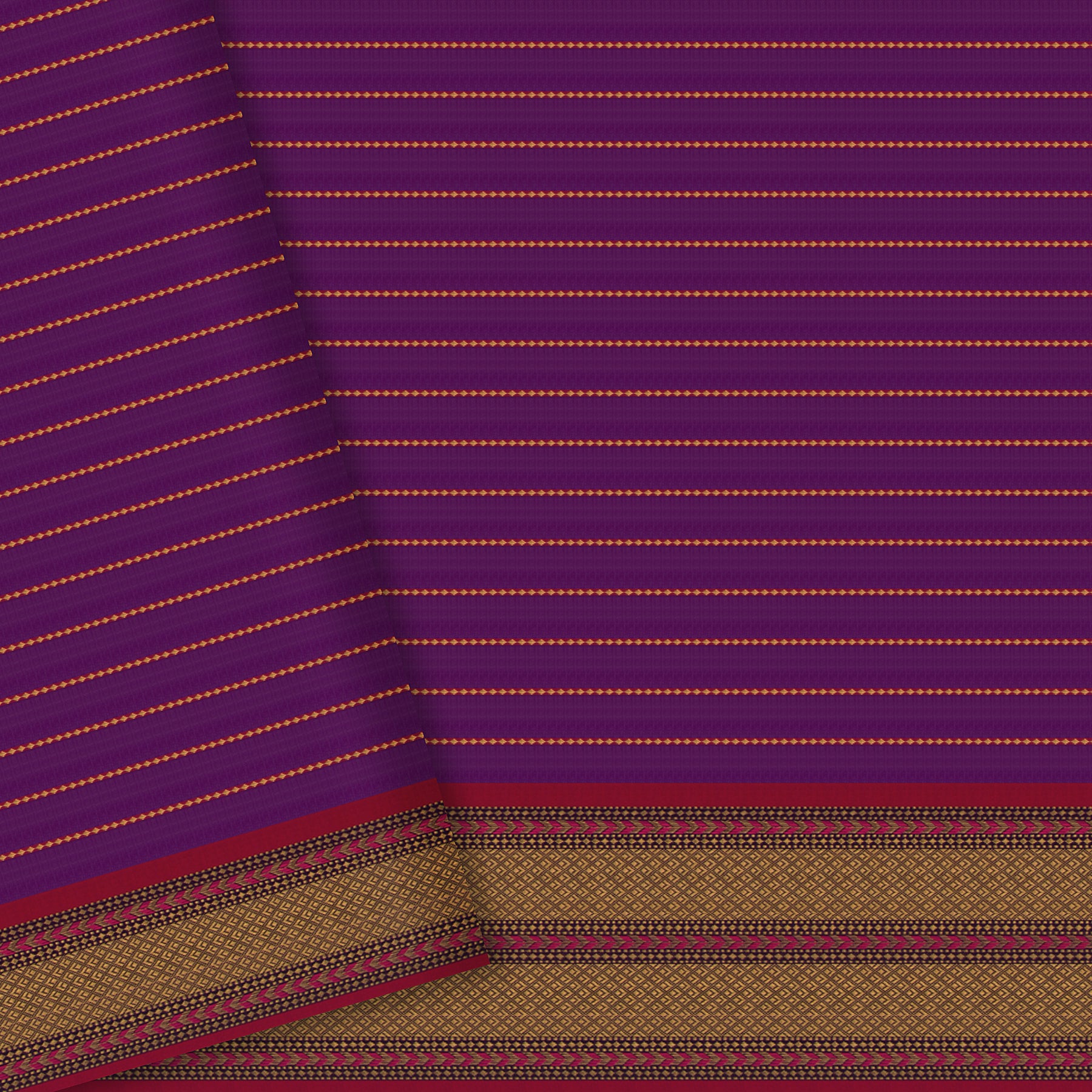 Pradeep Pillai Silk/Cotton Sari 24-008-HS005-00801 - Blouse View
