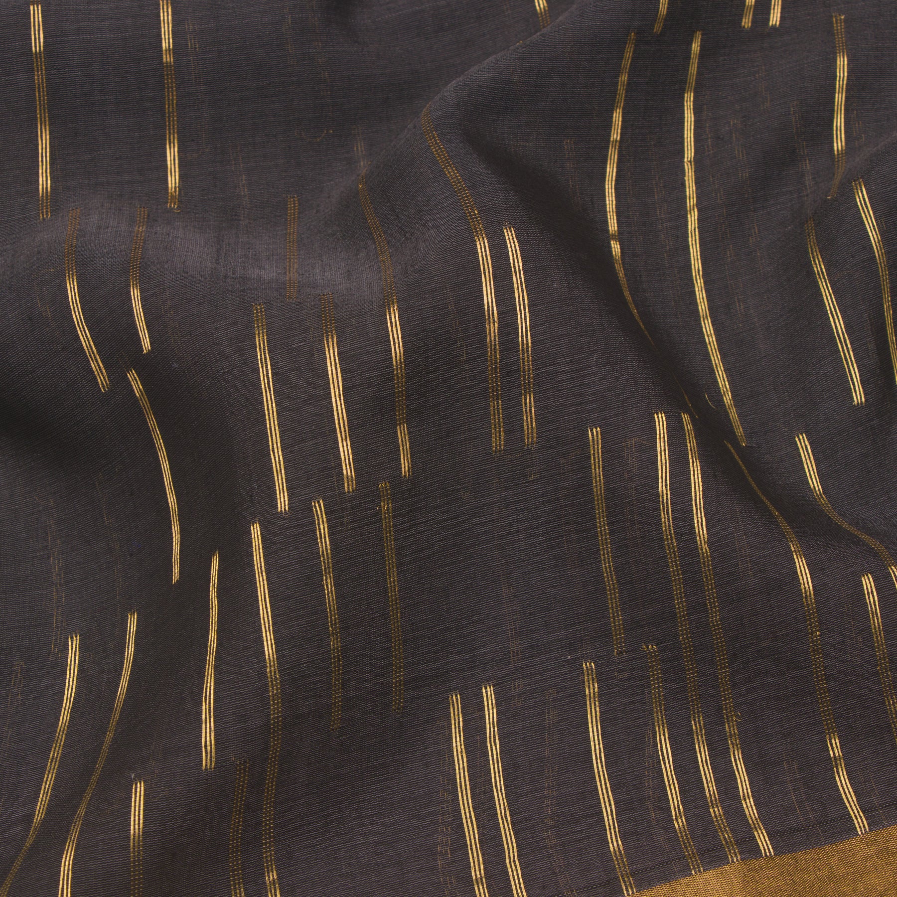 Pradeep Pillai Chanderi Silk/Cotton Sari 24-008-HS005-00843 - Fabric View