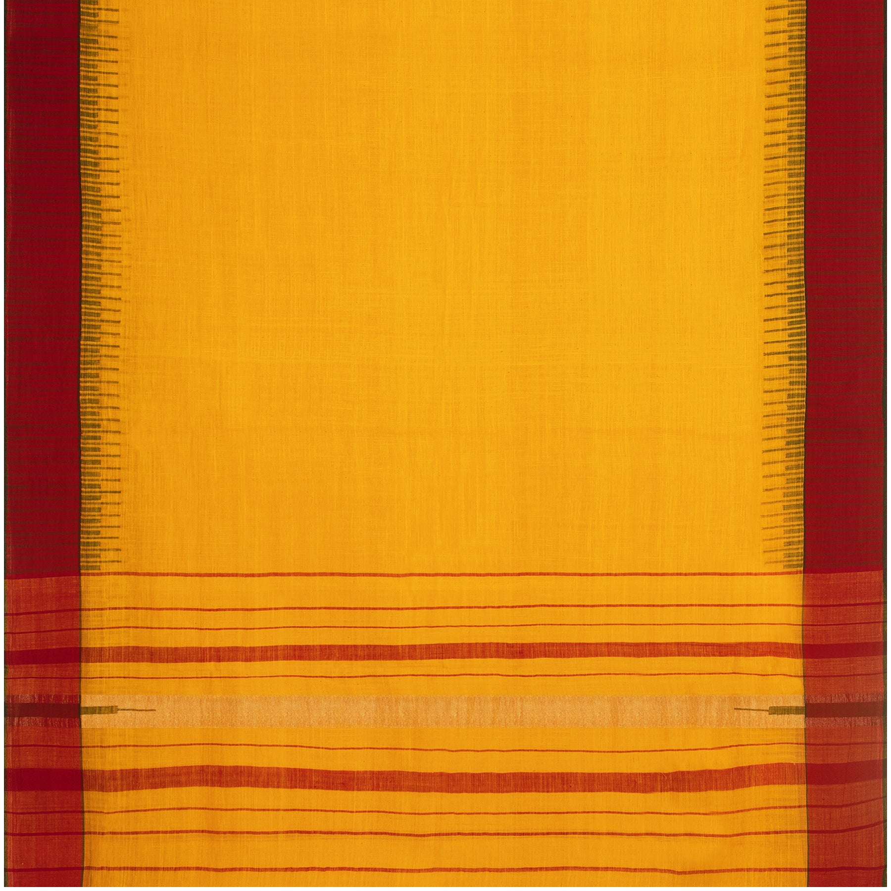 TaanBaan Khadi Cotton Sari 24-013-HS003-00006 - Full View