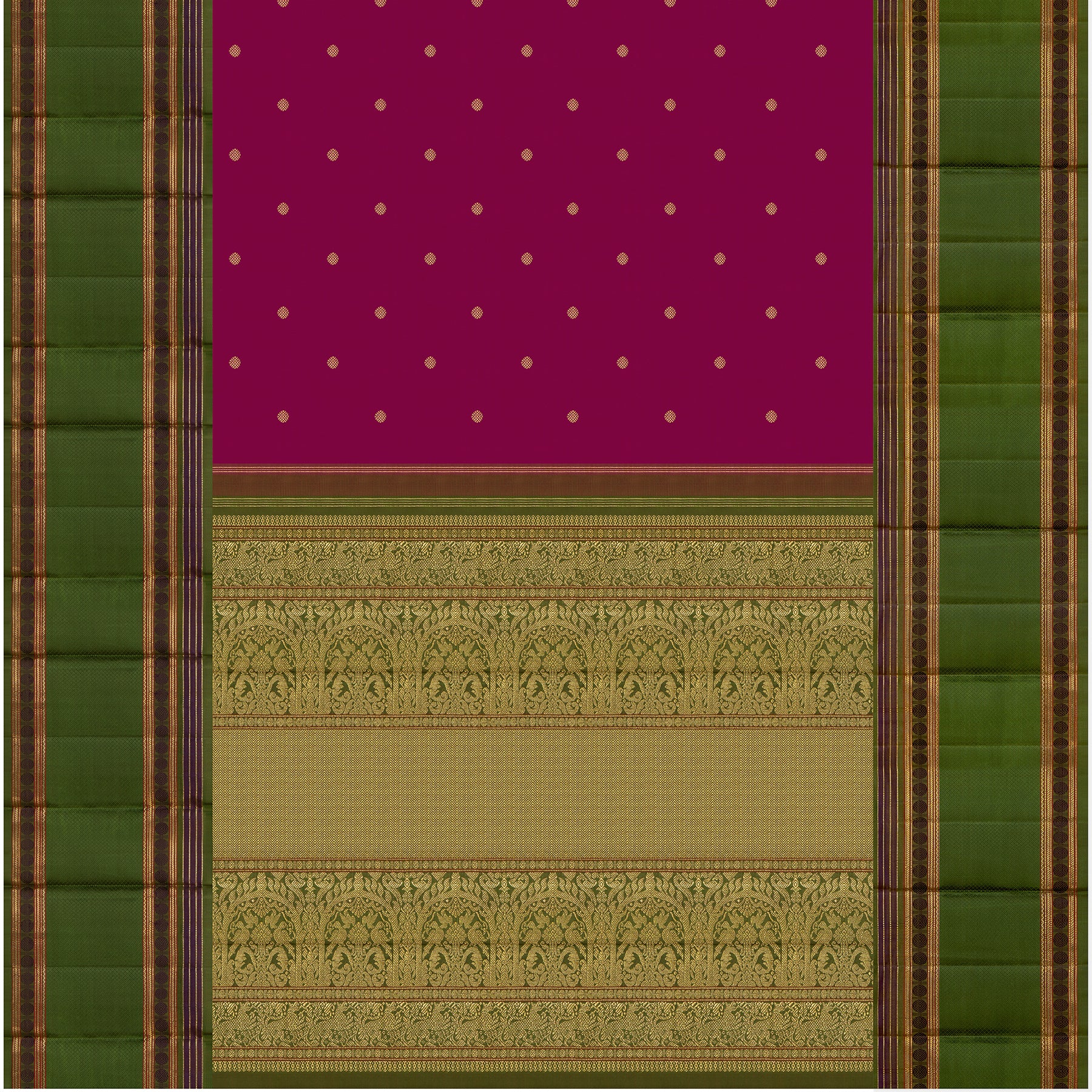 Kanakavalli Kanjivaram Silk Sari 24-040-HS001-01063 - Full View