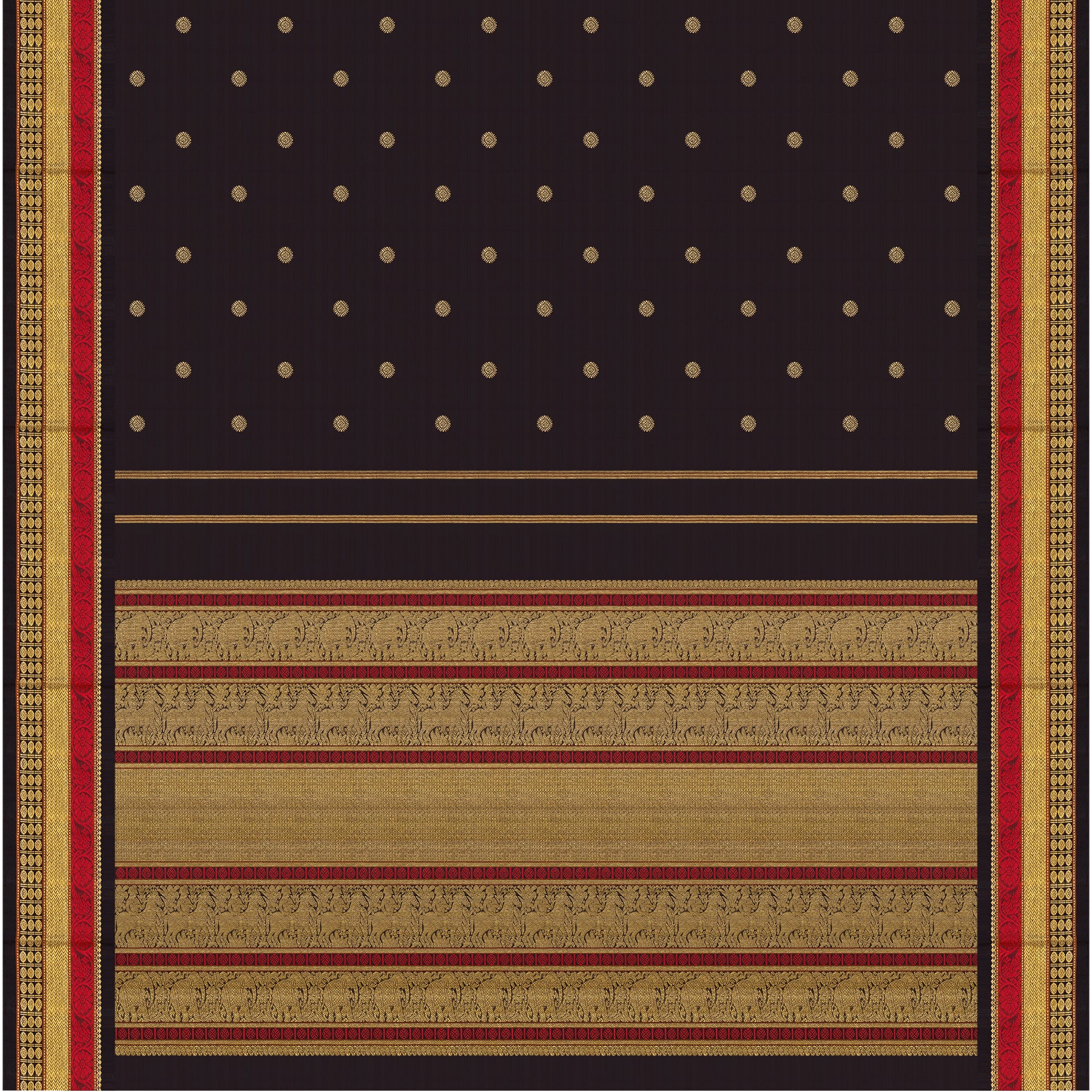 Kanakavalli Kanjivaram Silk Sari 24-040-HS001-02461 - Full View