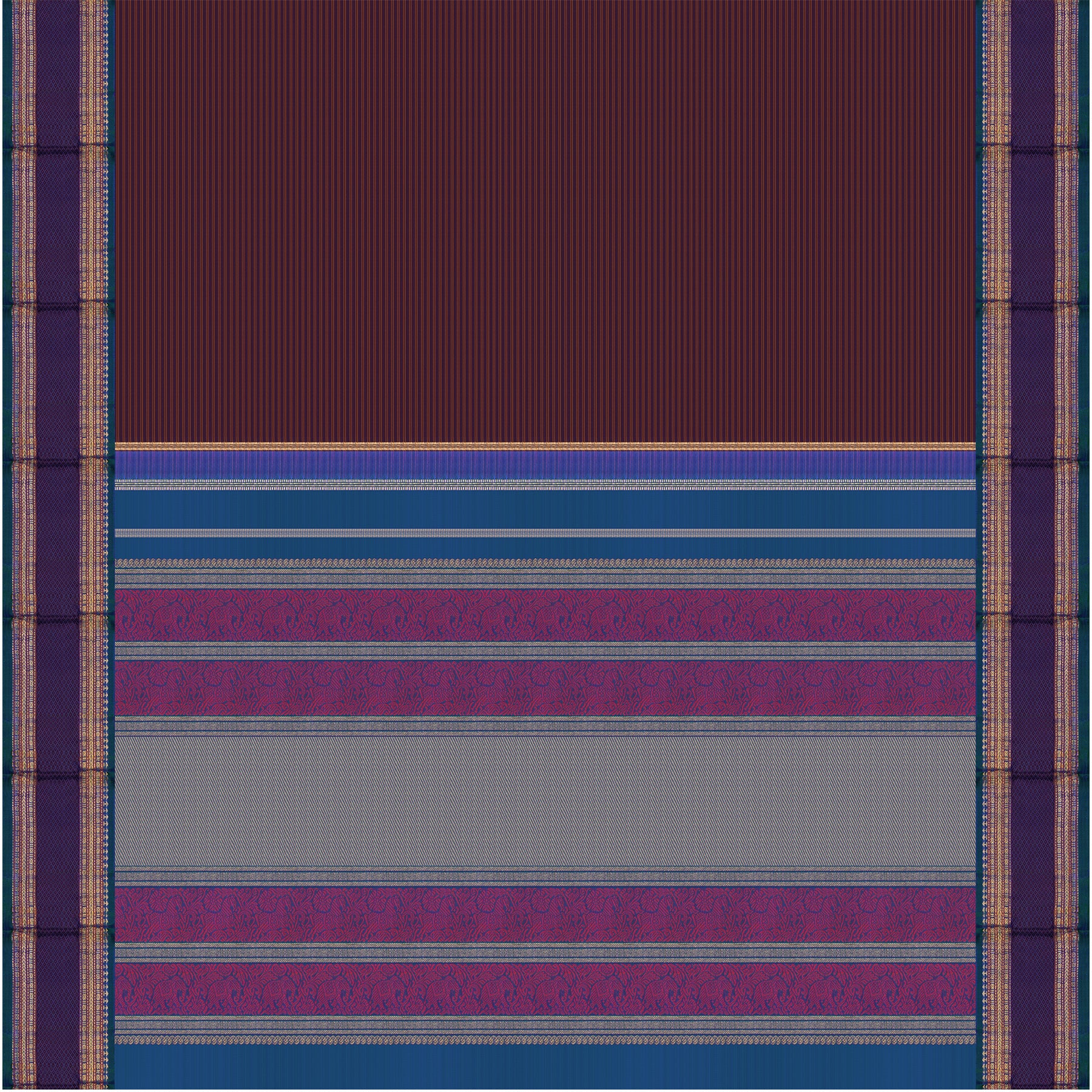 Kanakavalli Kanjivaram Silk Sari 24-040-HS001-04645 - Full View