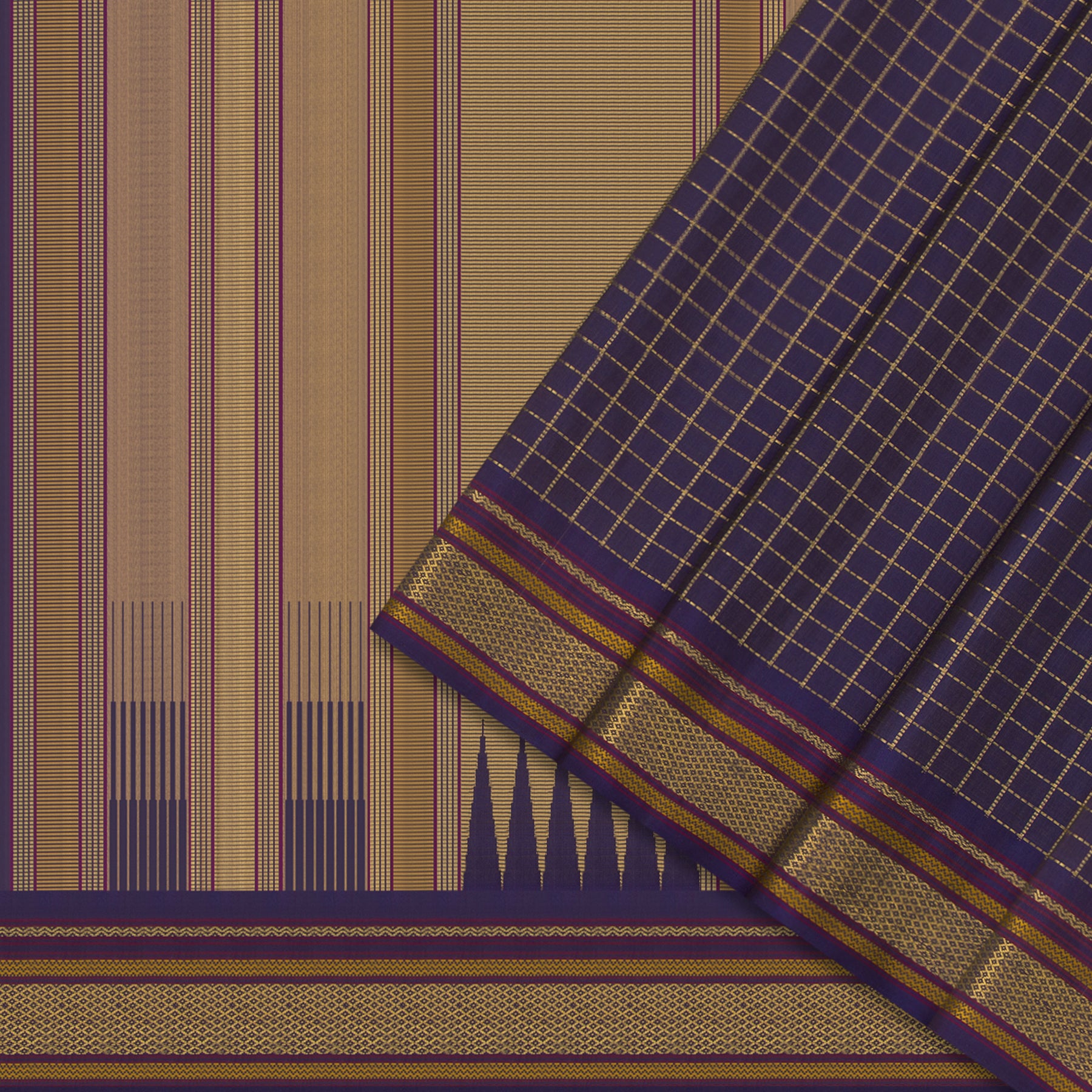 Kanakavalli Kanjivaram Silk Sari 24-040-HS001-04717 - Cover View