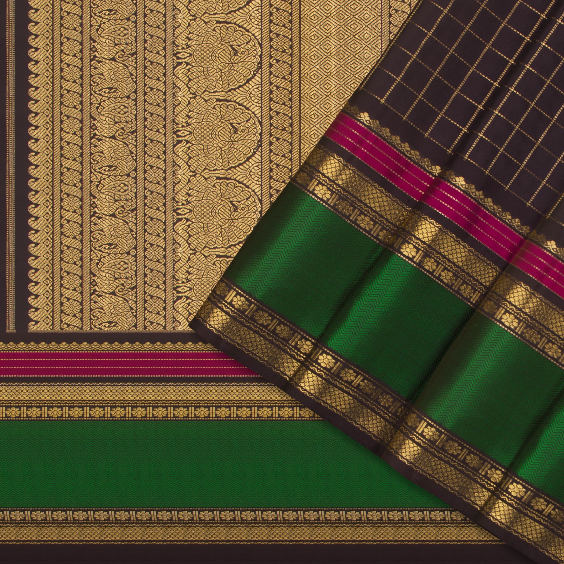 Kanakavalli Kanjivaram Silk Sari 24-040-HS001-05190 - Cover View