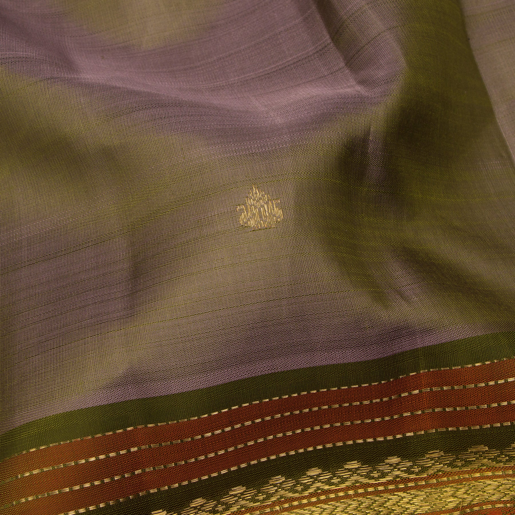 Kanakavalli Kanjivaram Silk Sari 24-040-HS001-05218 - Fabric View