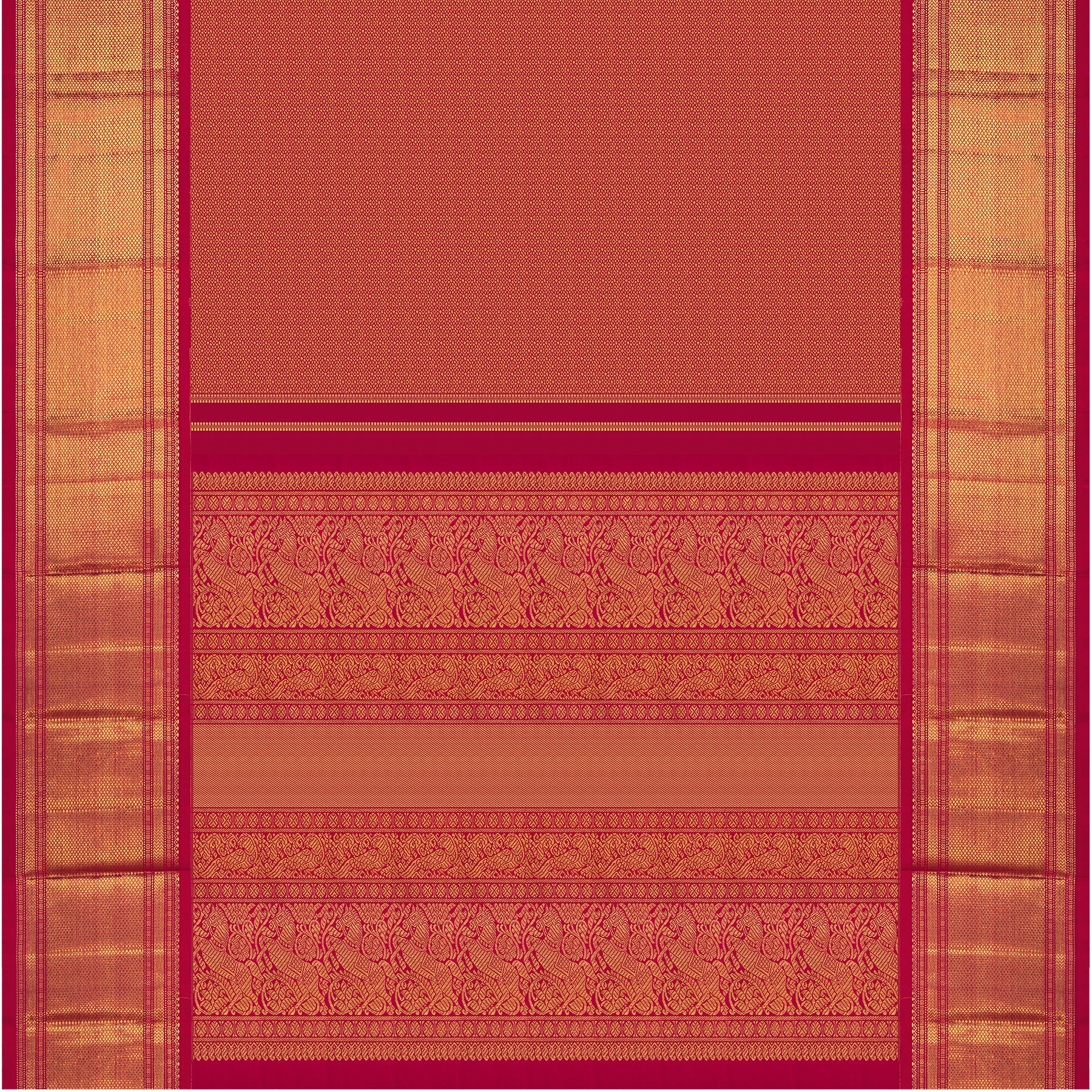 Kanakavalli Kanjivaram Silk Sari 24-040-HS001-06882 - Full View