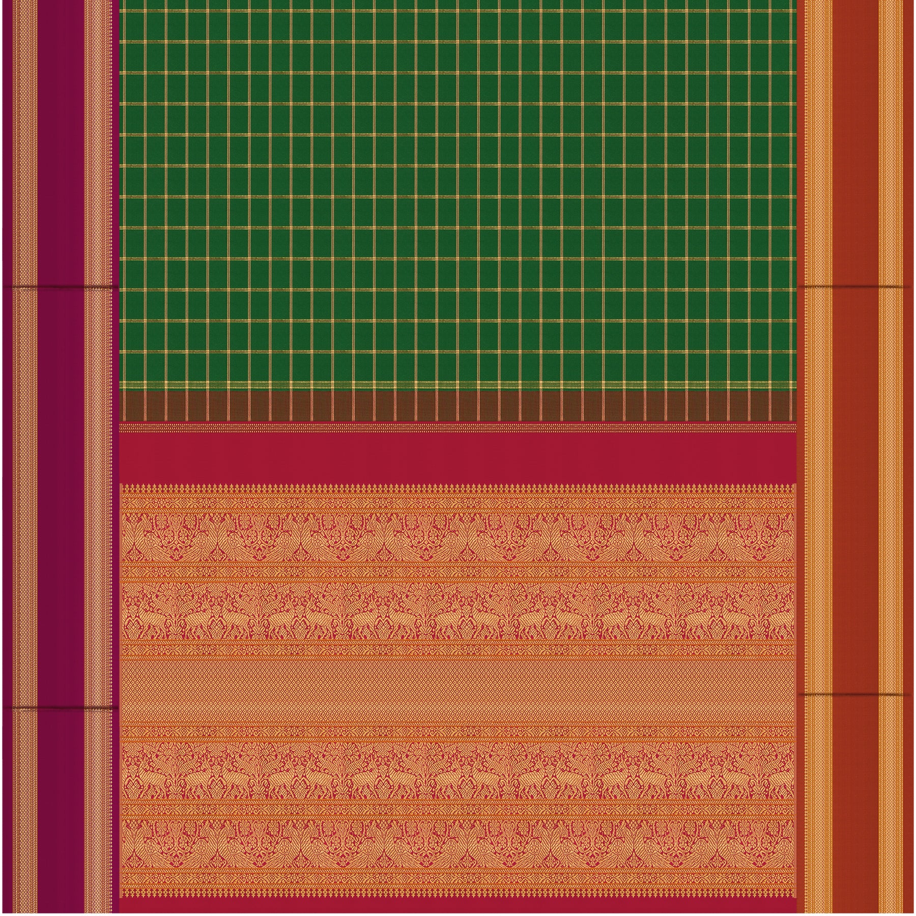 Kanakavalli Kanjivaram Silk Sari 24-040-HS001-06917 - Full View