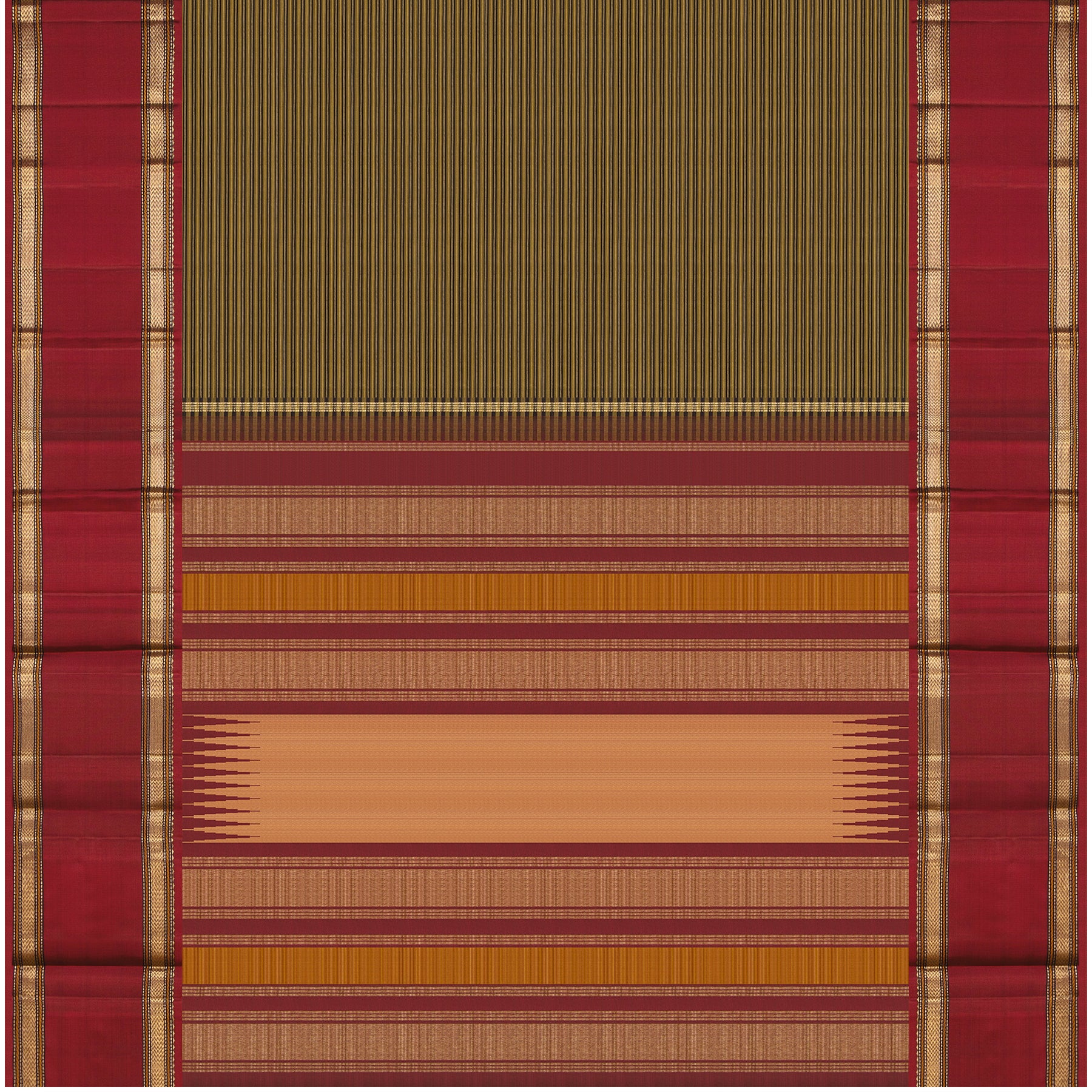 Kanakavalli Kanjivaram Silk Sari 24-040-HS001-08060 - Full View