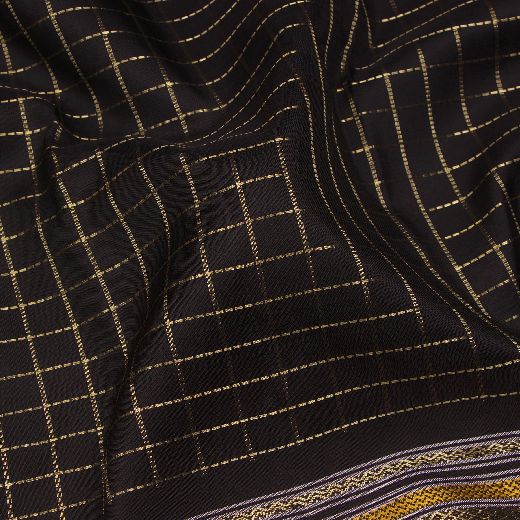 Kanakavalli Kanjivaram Silk Sari 24-040-HS001-08160 - Fabric View
